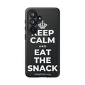 KEEP CALM AND EAT THE SNACK Phone Case (Dark)