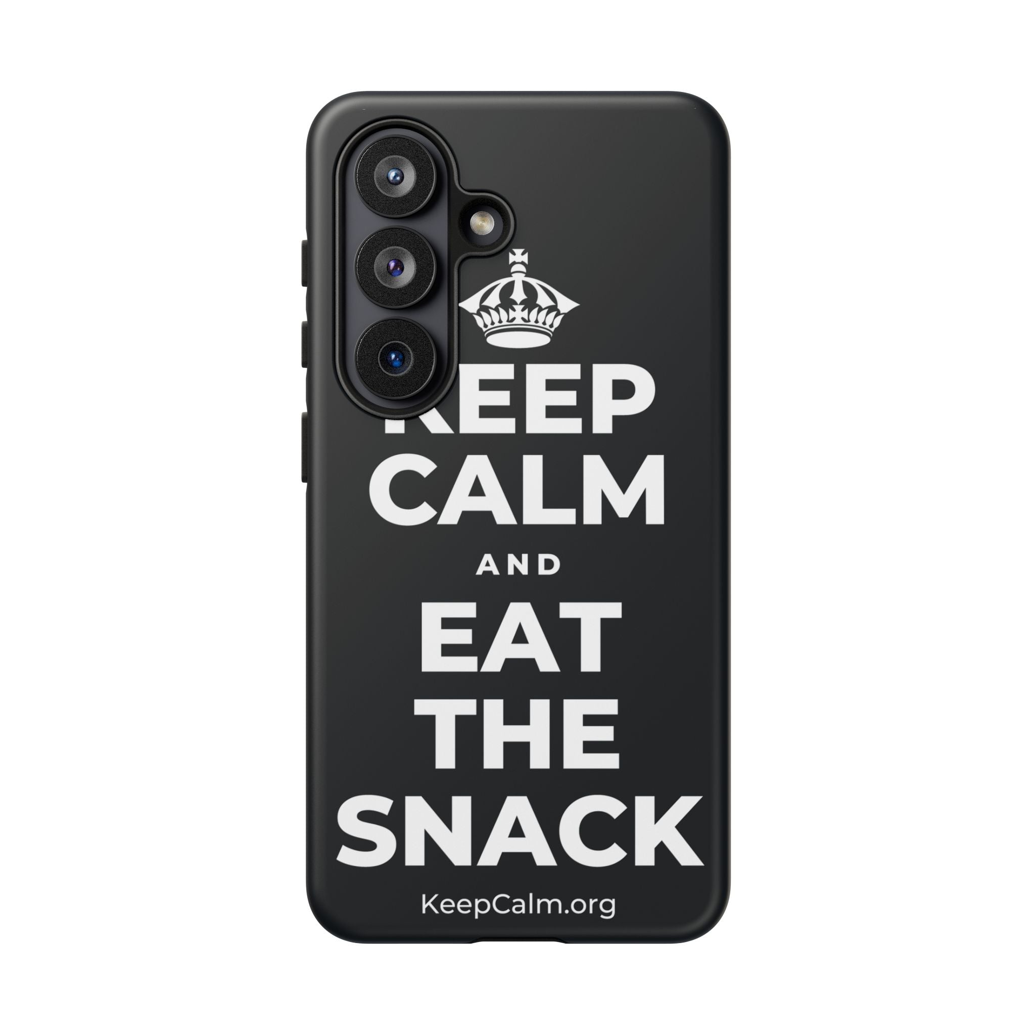 KEEP CALM AND EAT THE SNACK Phone Case (Dark)