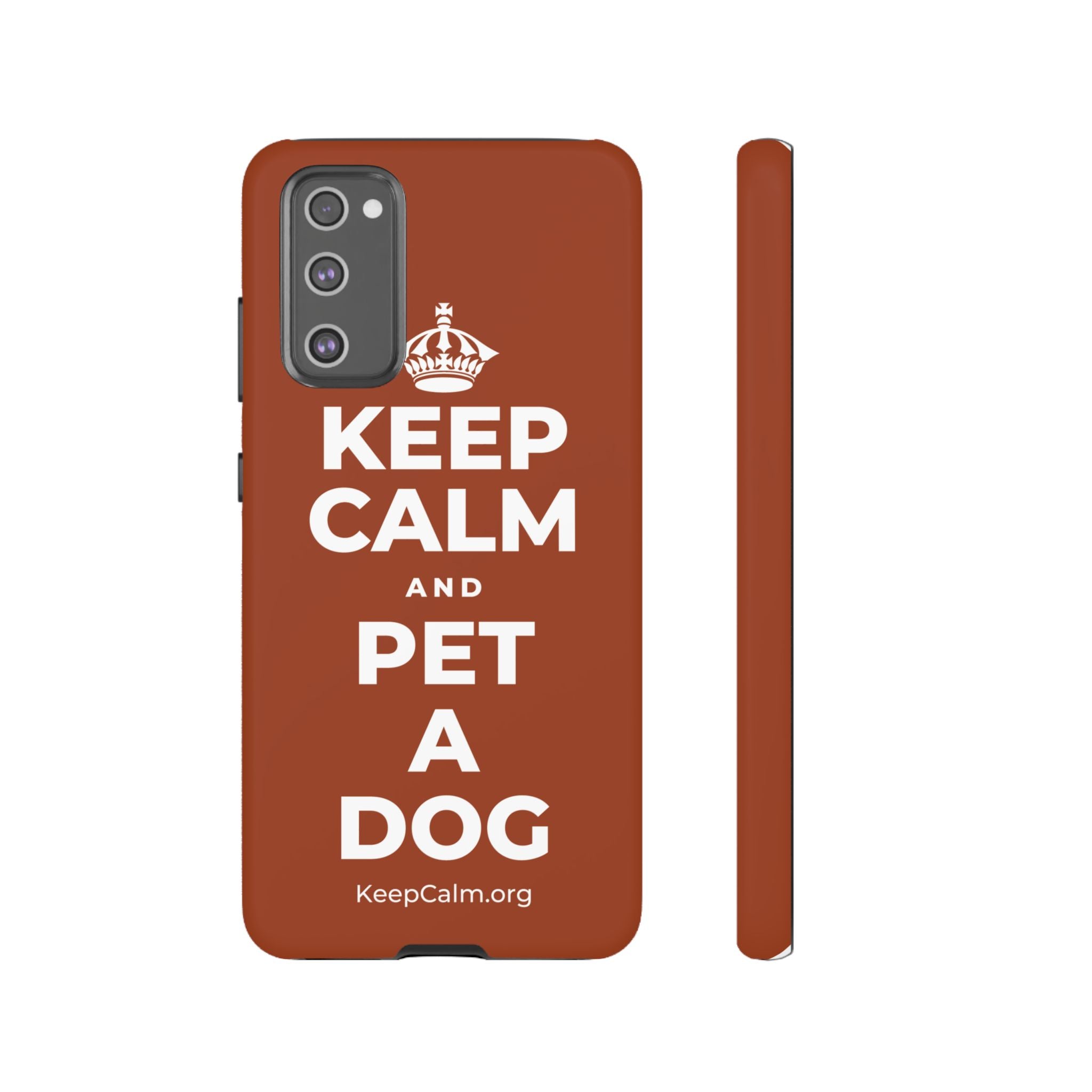 KEEP CALM AND PET A DOG Phone Case