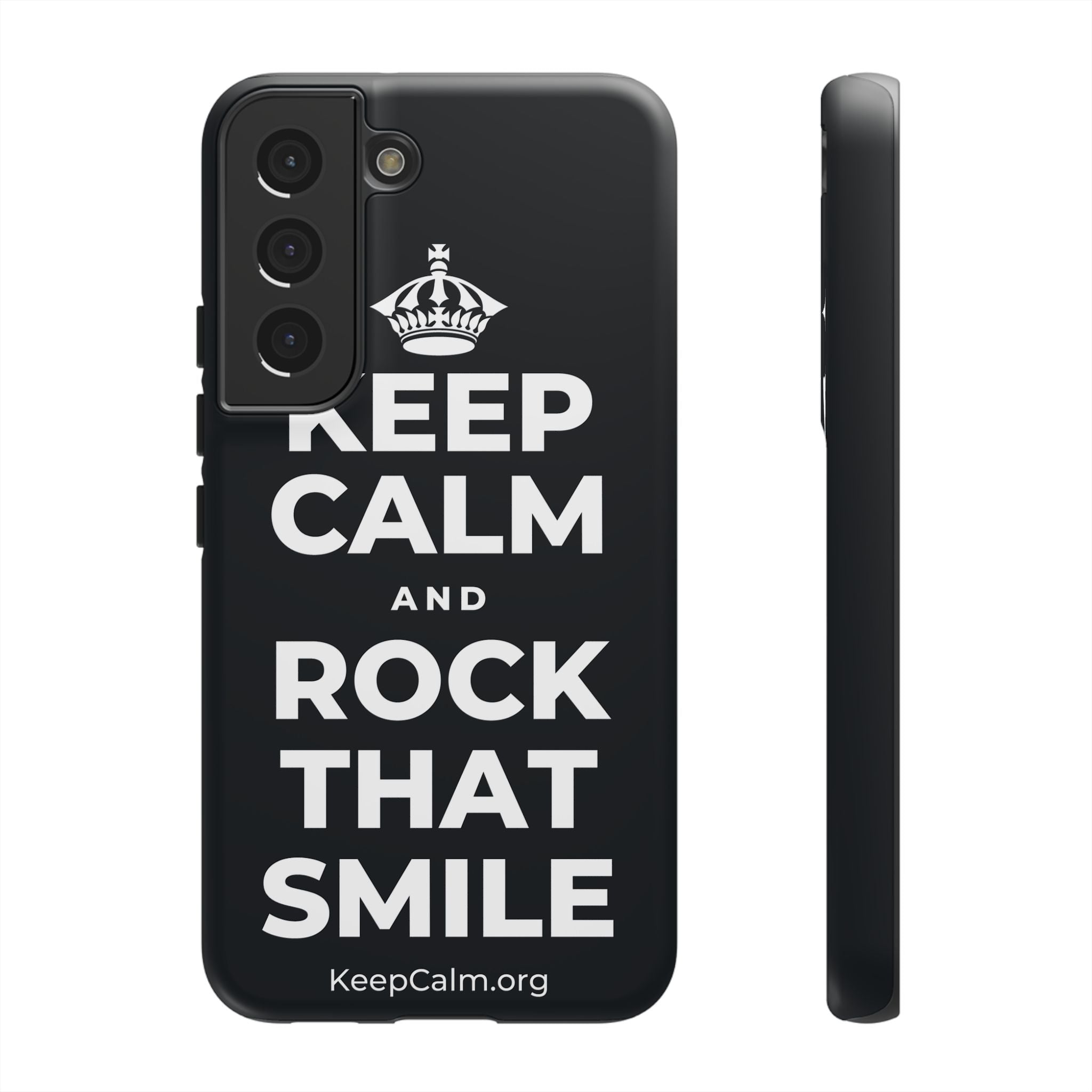 KEEP CALM AND ROCK THAT SMILE Phone Case (Dark)