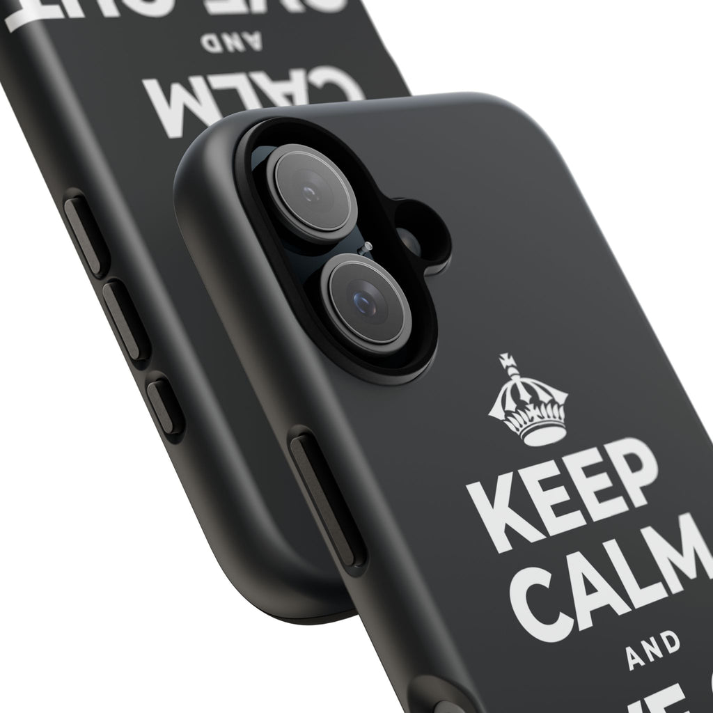 KEEP CALM AND LOVE OUT LOUD Phone Case (Dark)