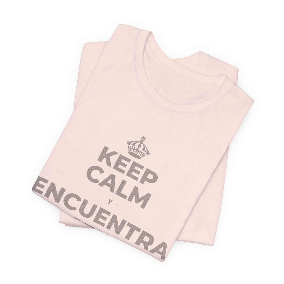 KEEP CALM Y ENCUENTRA TU CENTRO T-Shirt (Soft Cream–Heather Mauve)