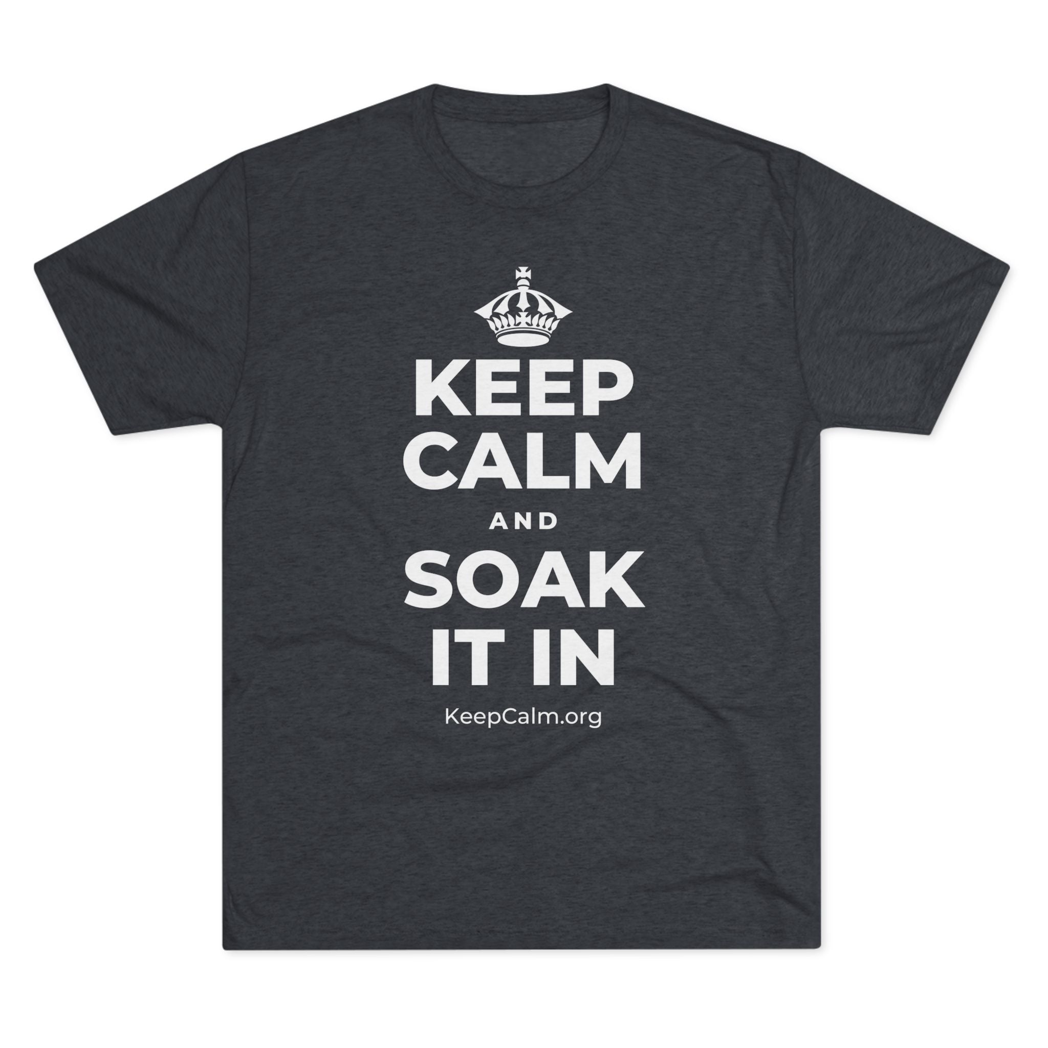 KEEP CALM AND SOAK IT IN Tri-Blend Tee