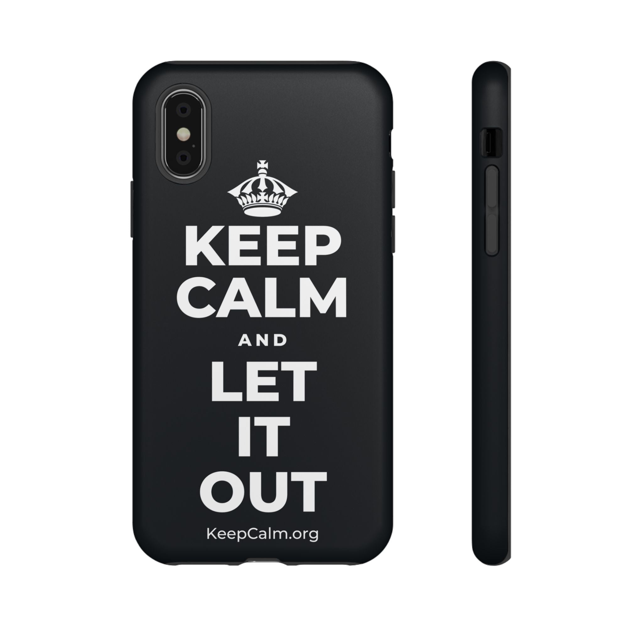 KEEP CALM AND LET IT OUT Phone Case (Dark)