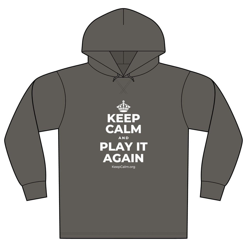 KEEP CALM AND PLAY IT AGAIN Organic Hoodie Tee
