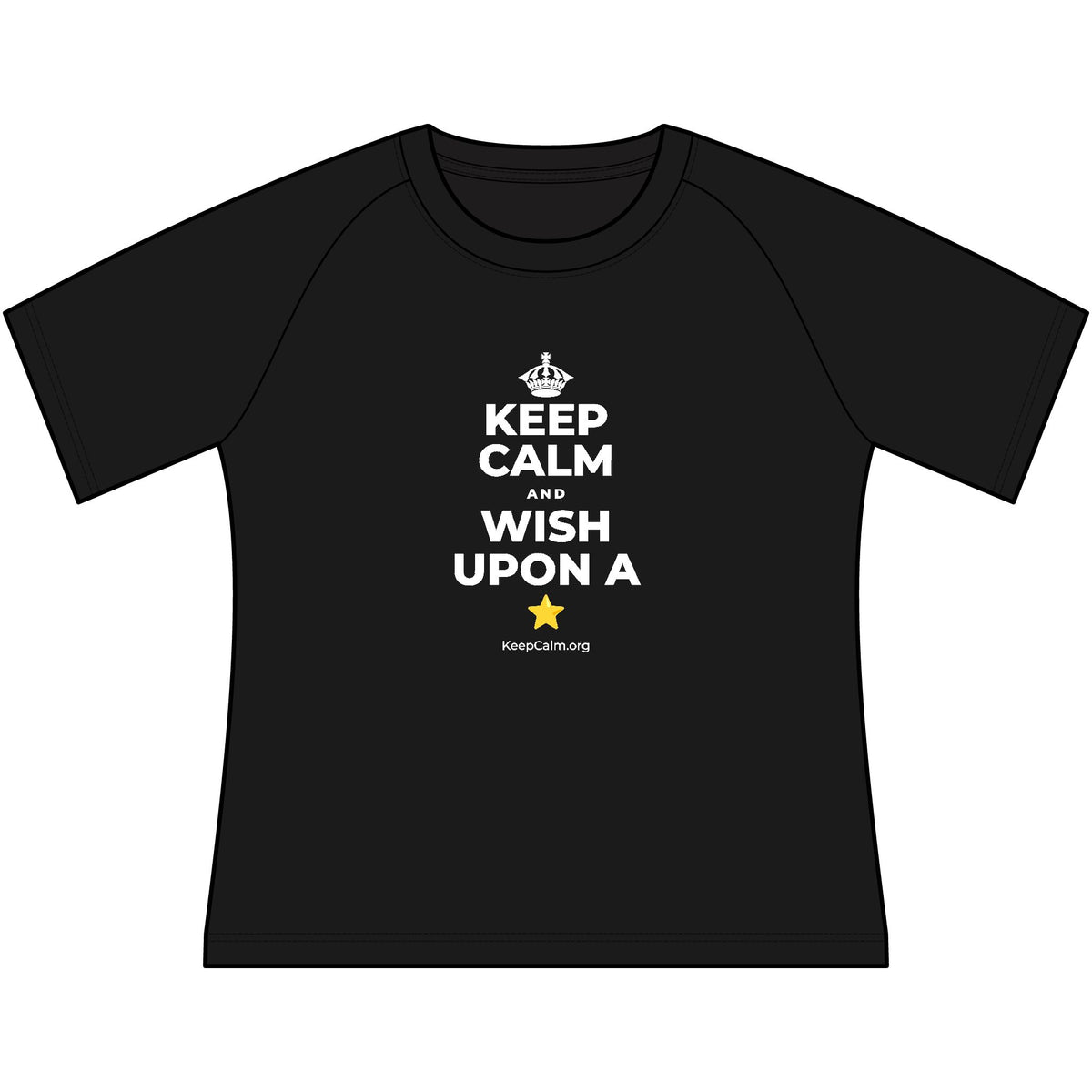 KEEP CALM AND WISH UPON A ⭐ Women's Raglan Tee