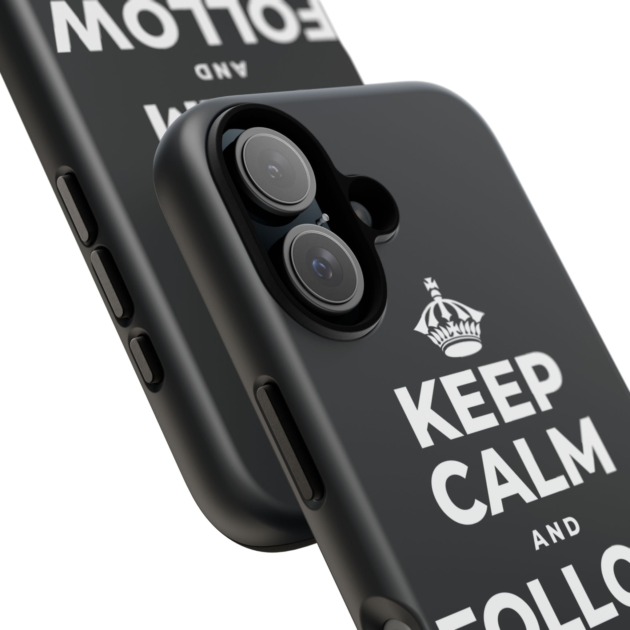 KEEP CALM AND FOLLOW YOUR HEART Phone Case (Dark)