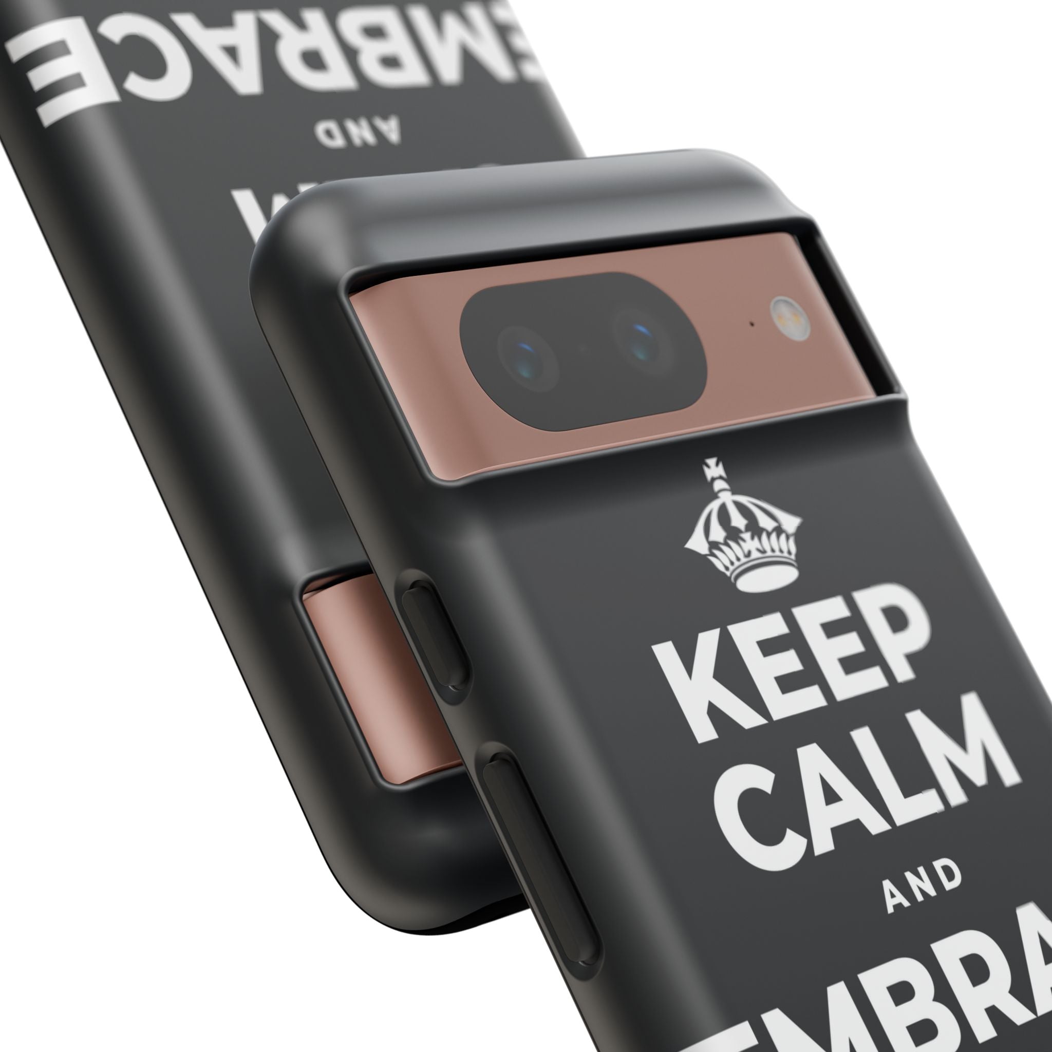 KEEP CALM AND EMBRACE THE CHANGE Phone Case (Dark)