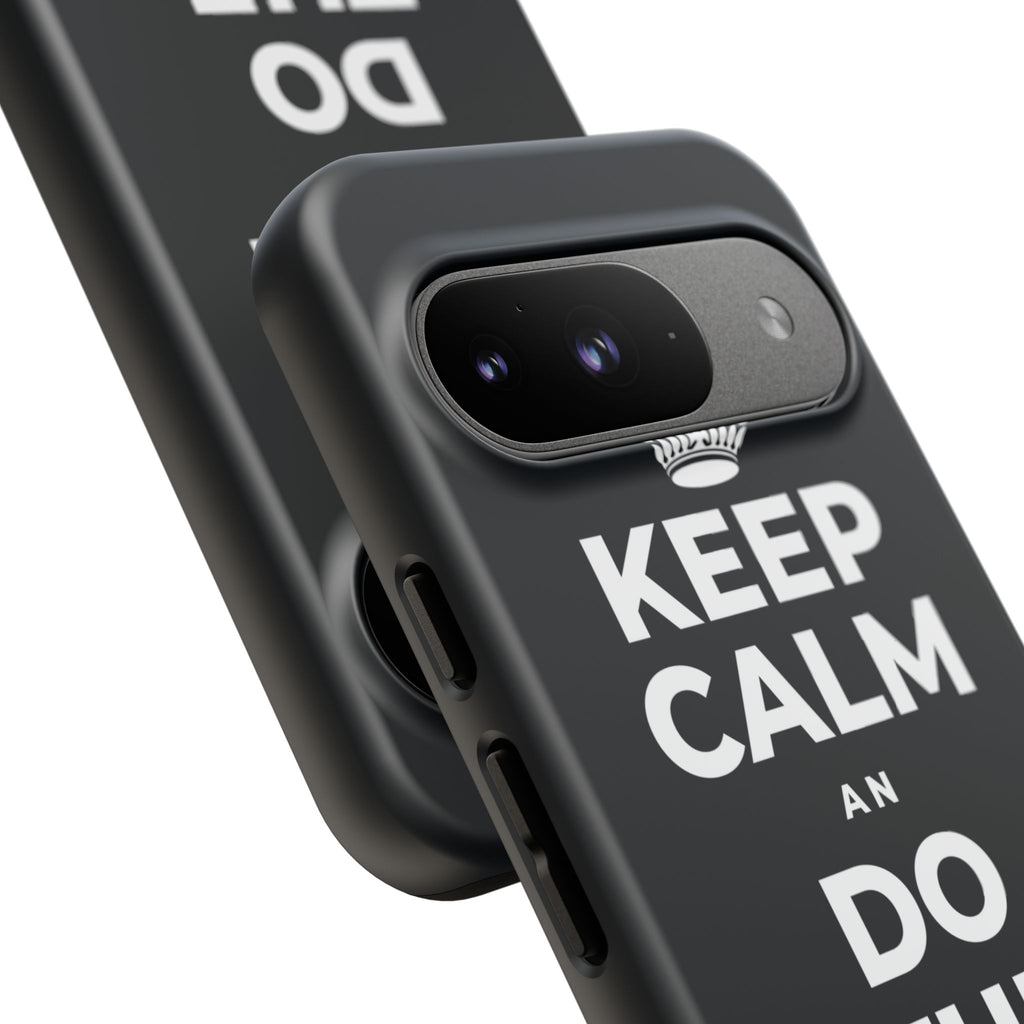 KEEP CALM AN DO THE HARD TIN Phone Case (Dark)