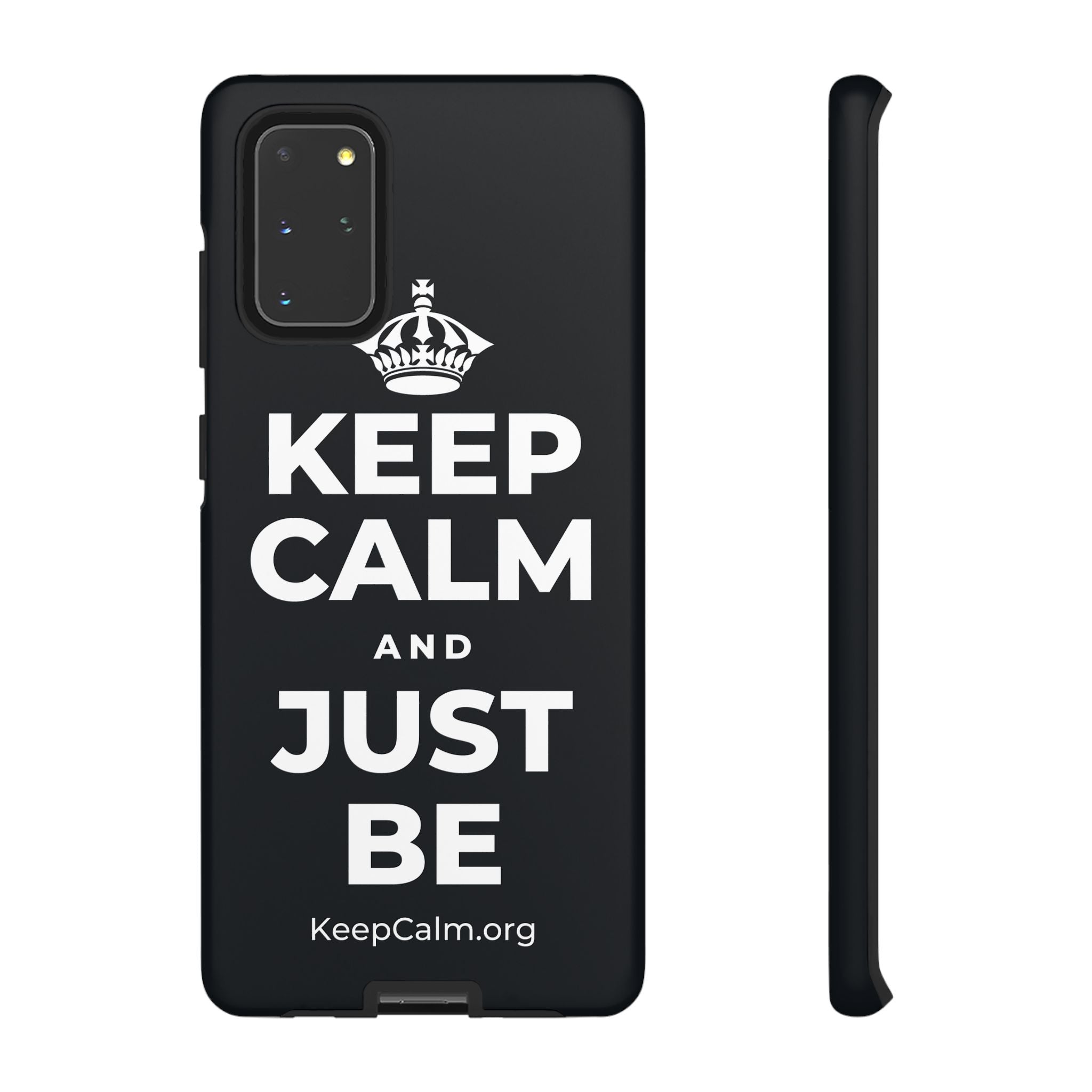 KEEP CALM AND JUST BE Phone Case (Dark)