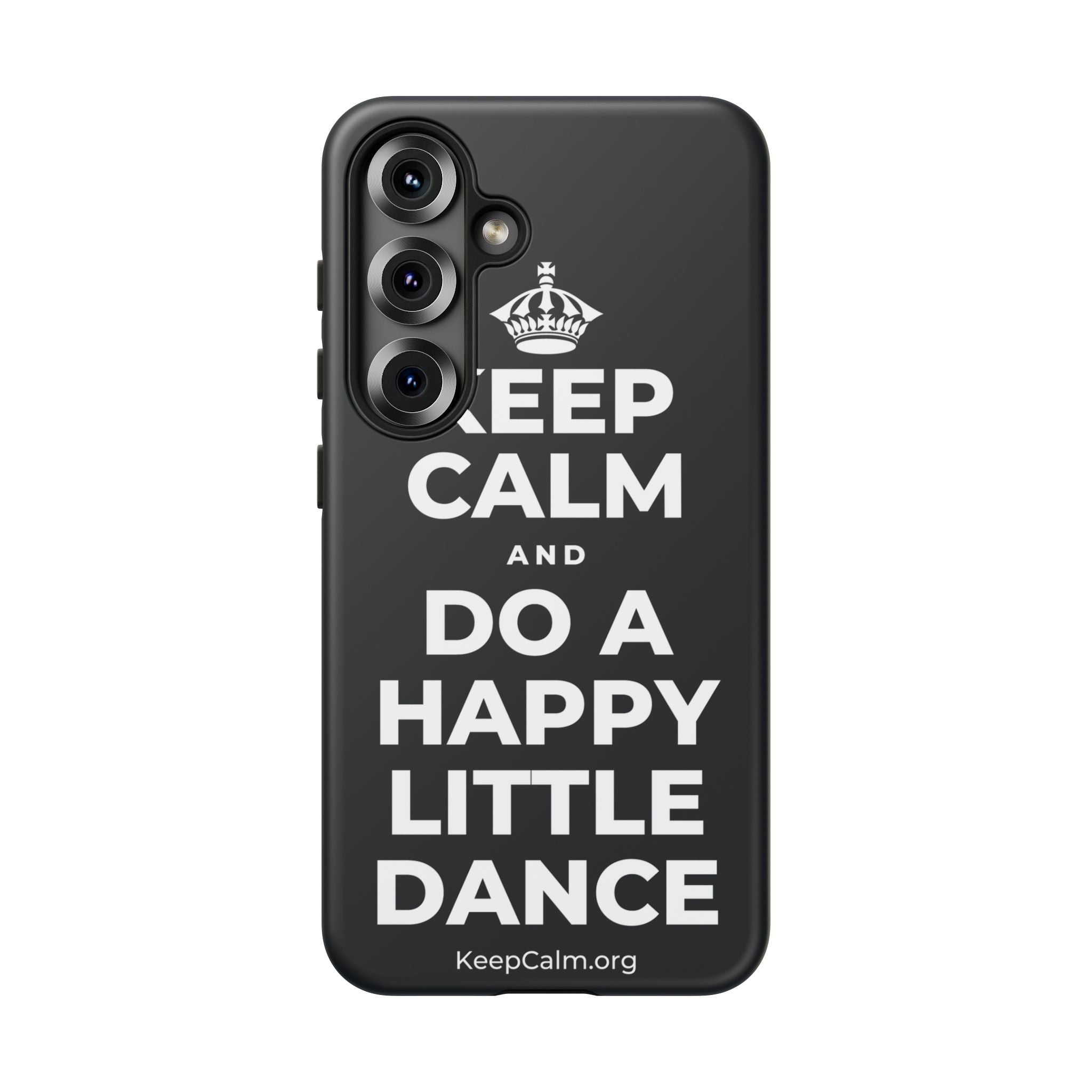 KEEP CALM AND DO A HAPPY LITTLE DANCE Phone Case (Dark)