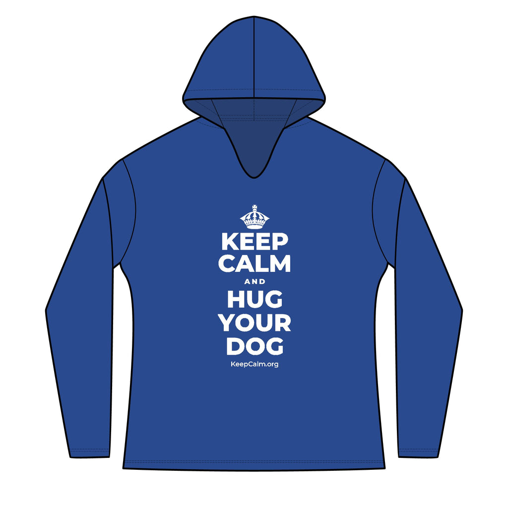 KEEP CALM AND HUG YOUR DOG Women's Long Sleeve Hoodie