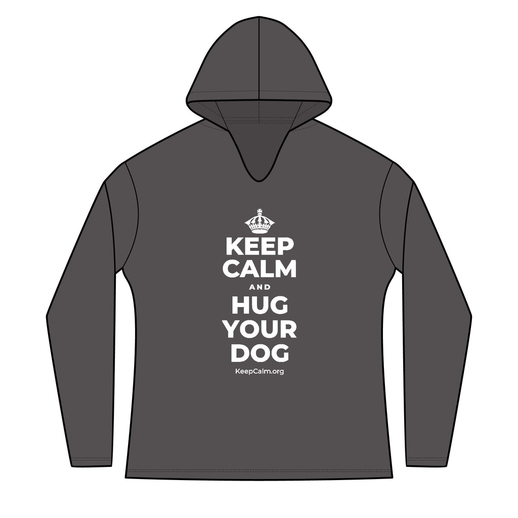KEEP CALM AND HUG YOUR DOG Women's Long Sleeve Hoodie
