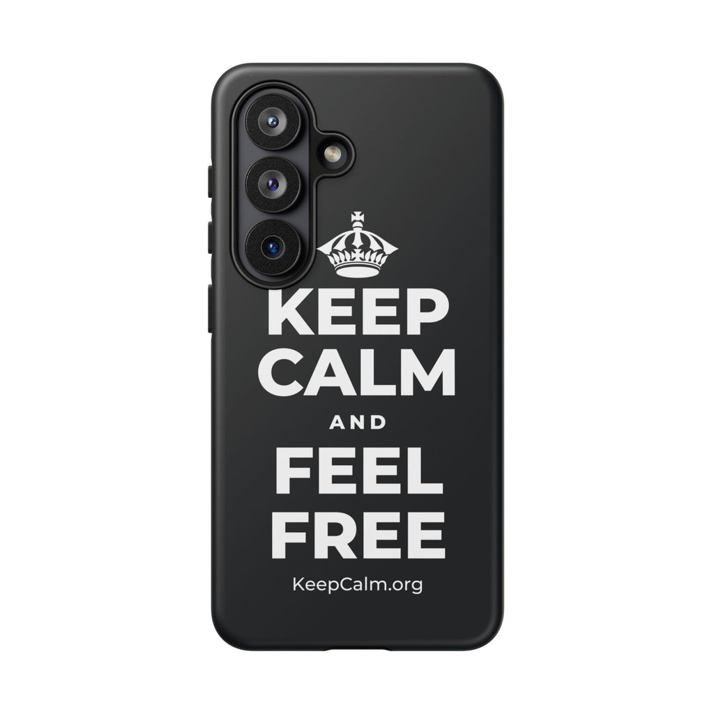 KEEP CALM AND FEEL FREE Phone Case (Dark)