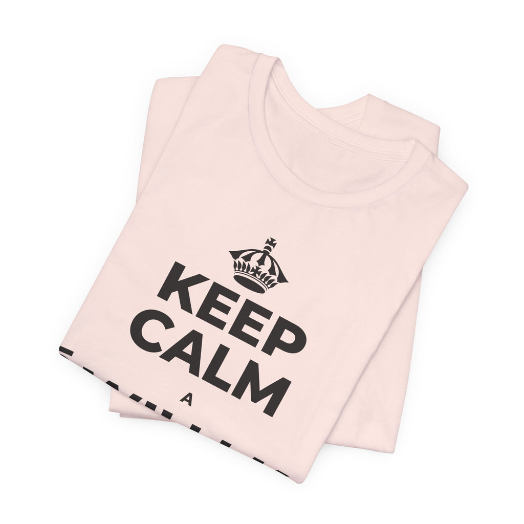 KEEP CALM A ʻŌWILI I KA PUMEHANA T-Shirt (Soft Cream–Heather Mauve)