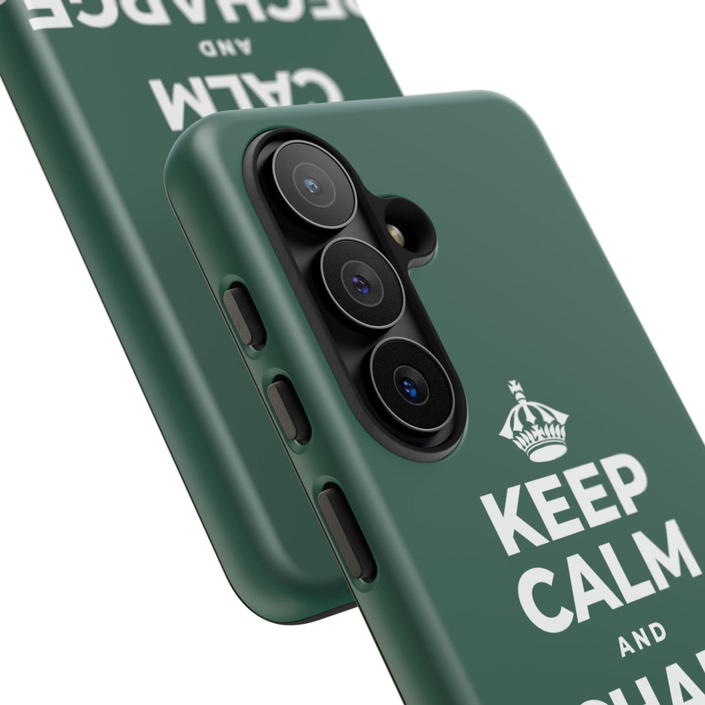 KEEP CALM AND RECHARGE, NO GUILT Phone Case