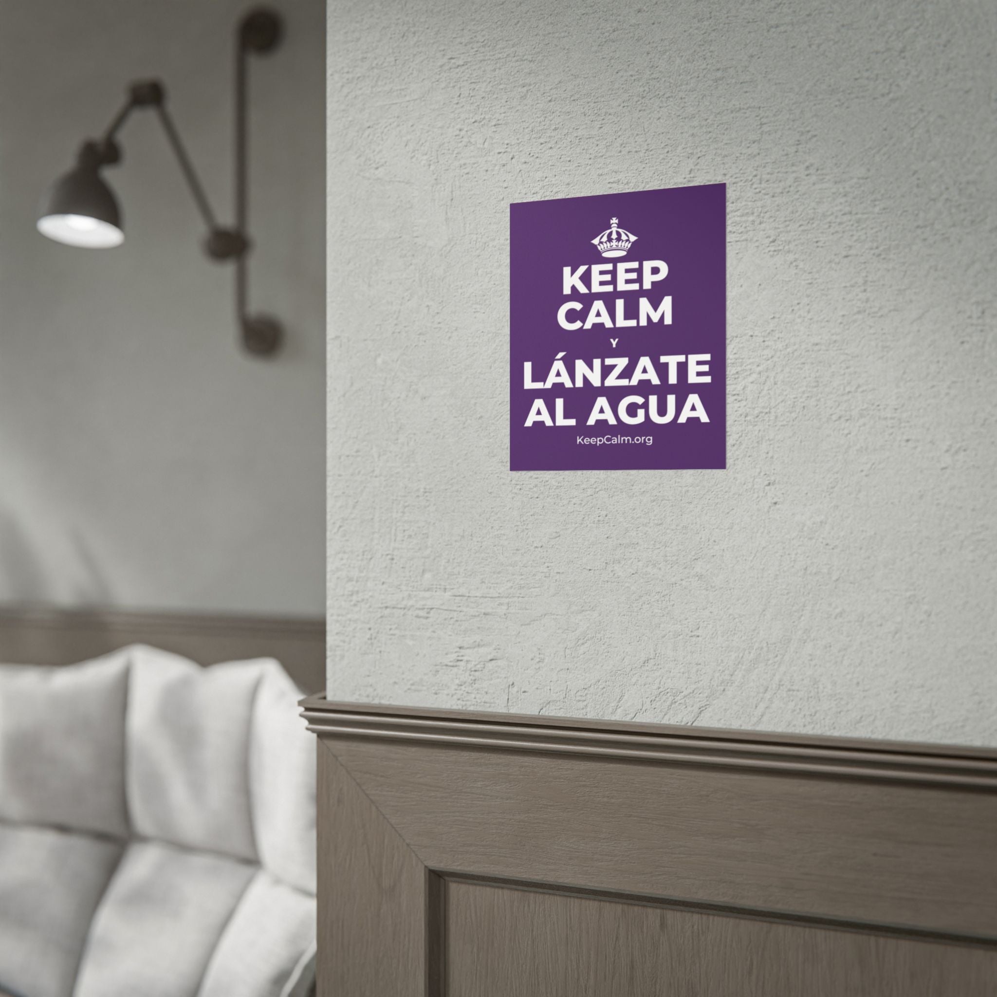 KEEP CALM Y LÁNZATE AL AGUA Poster