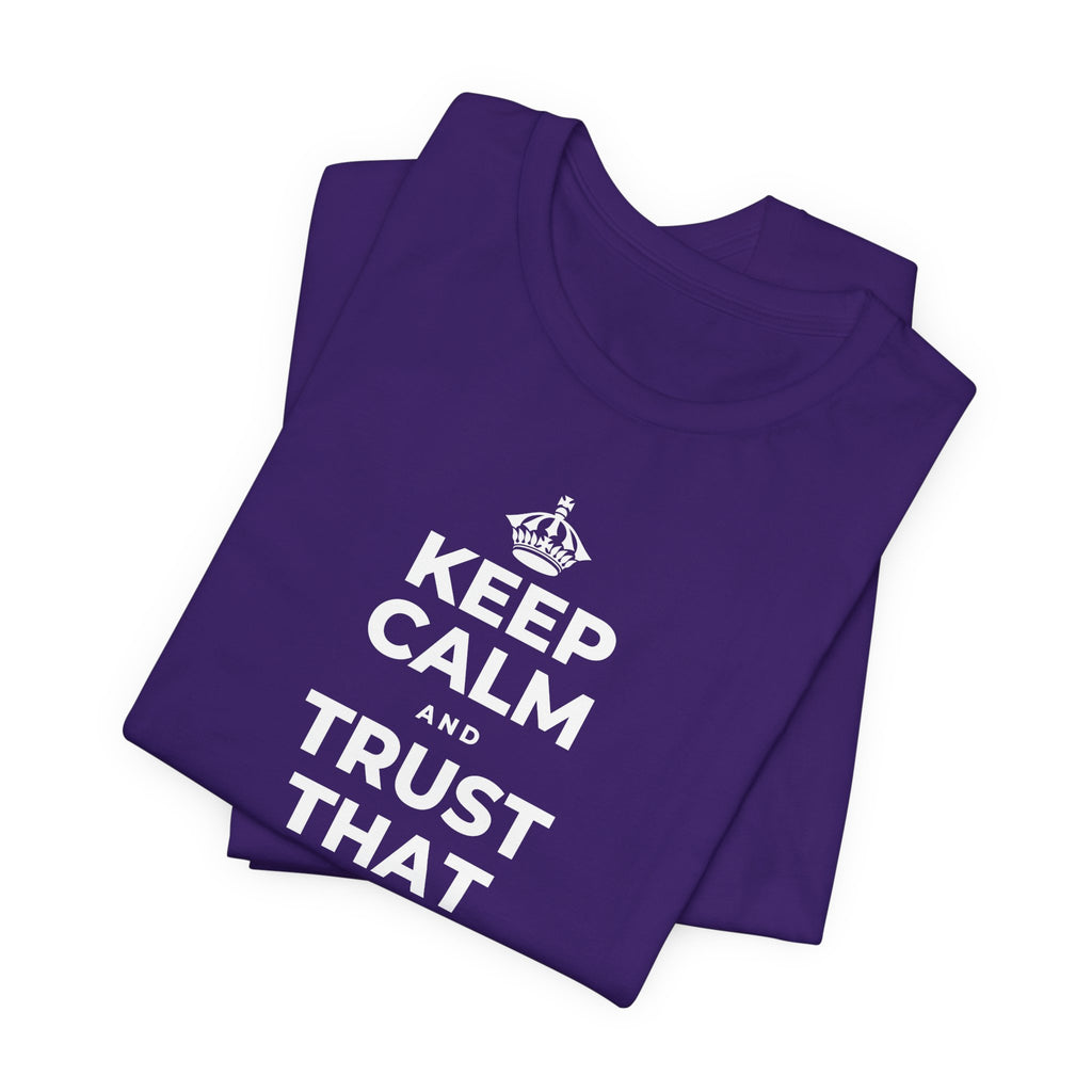 KEEP CALM AND TRUST THAT YOU'RE DOING YOUR BEST T-Shirt (Soft Cream–Heather Mauve)