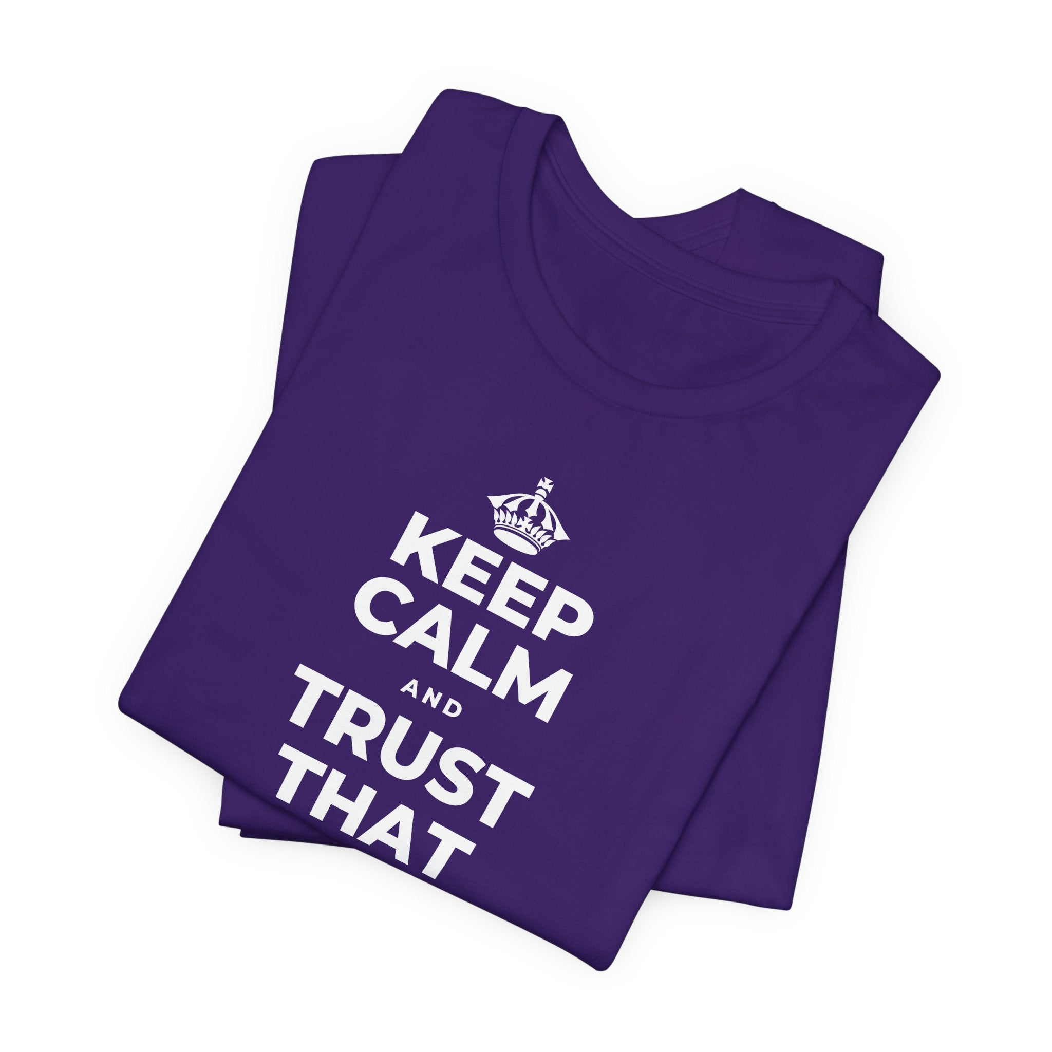 KEEP CALM AND TRUST THAT YOU'RE DOING YOUR BEST T-Shirt (Soft Cream–Heather Mauve)