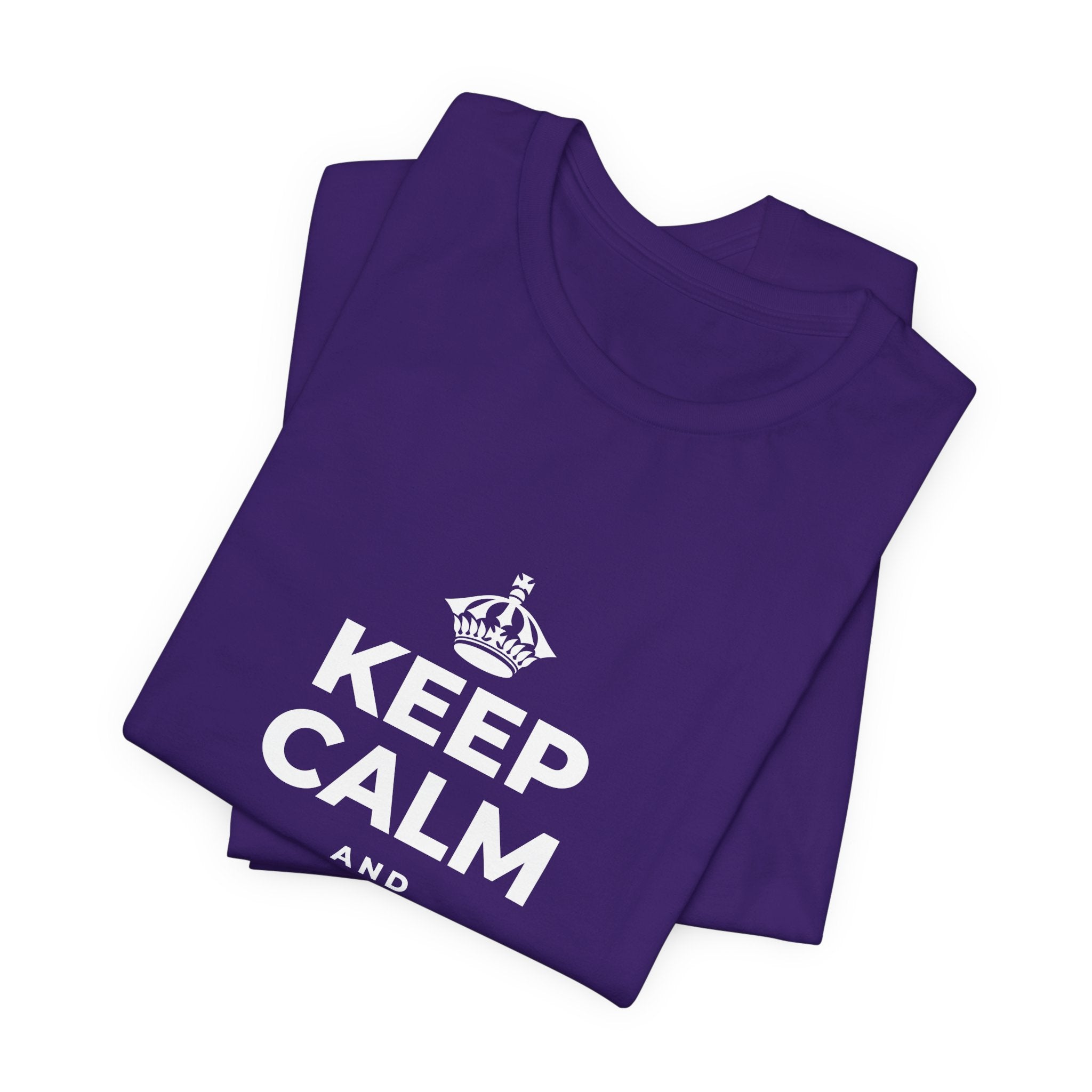 KEEP CALM AND FREE YOURSELF T-Shirt (Soft Cream–Heather Mauve)