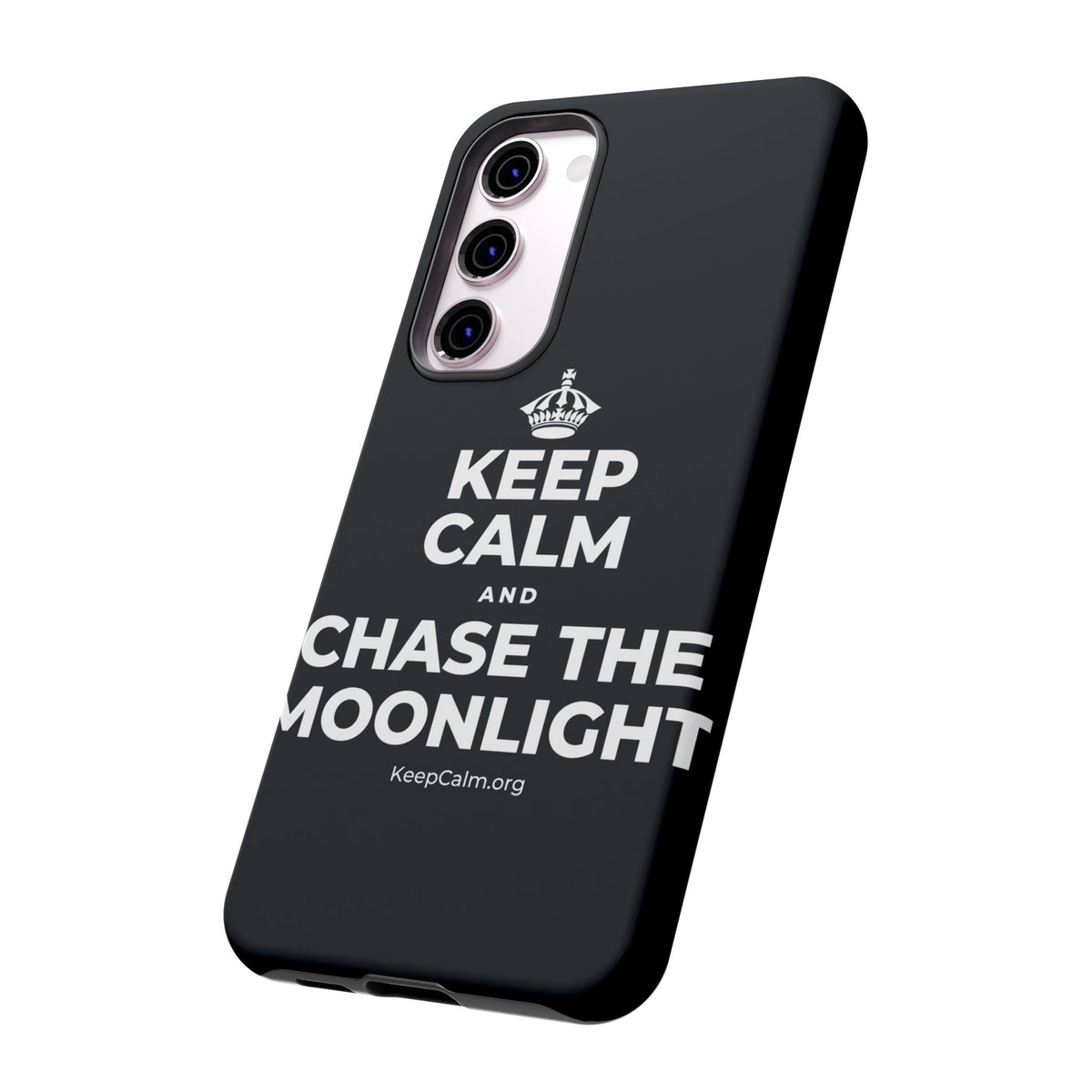 KEEP CALM AND CHASE THE MOONLIGHT Phone Case (Dark)