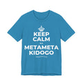KEEP CALM NA METAMETA KIDOGO T-Shirt (White–Asphalt)