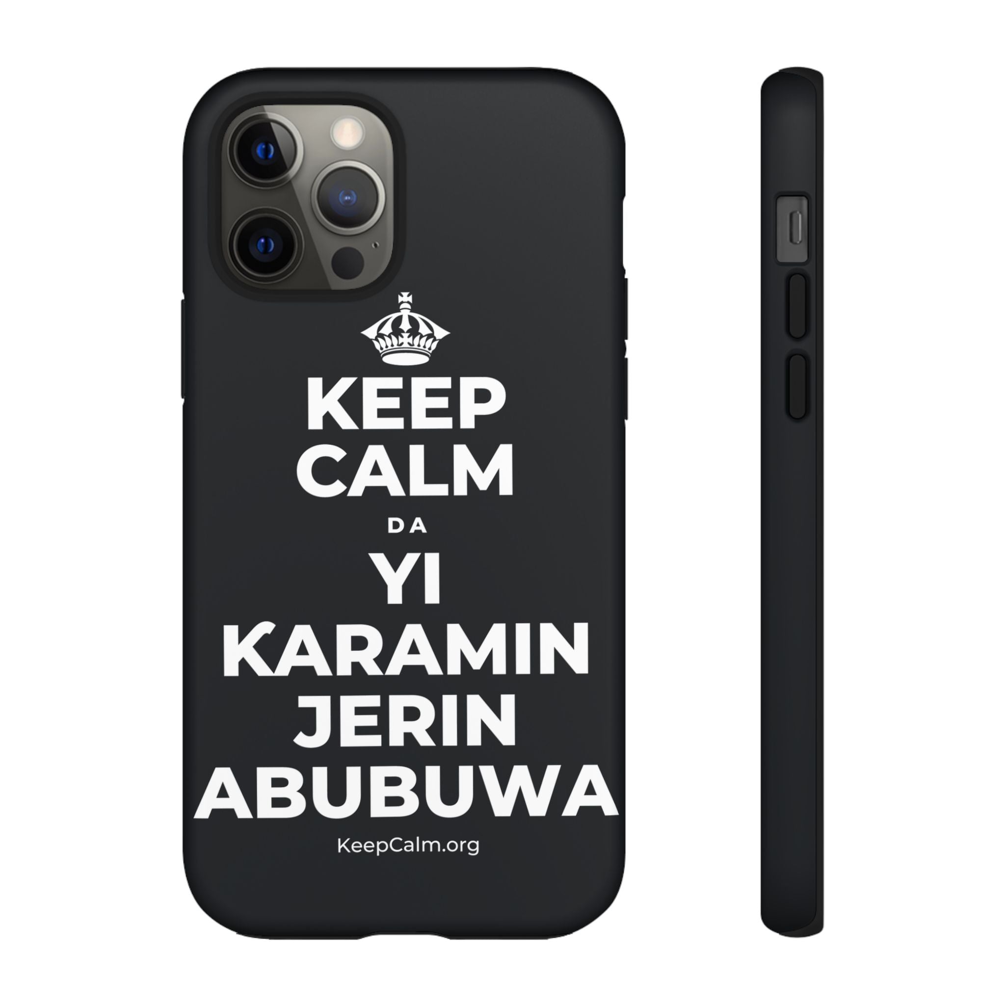 KEEP CALM DA YI ƘARAMIN JERIN ABUBUWA Phone Case (Dark)