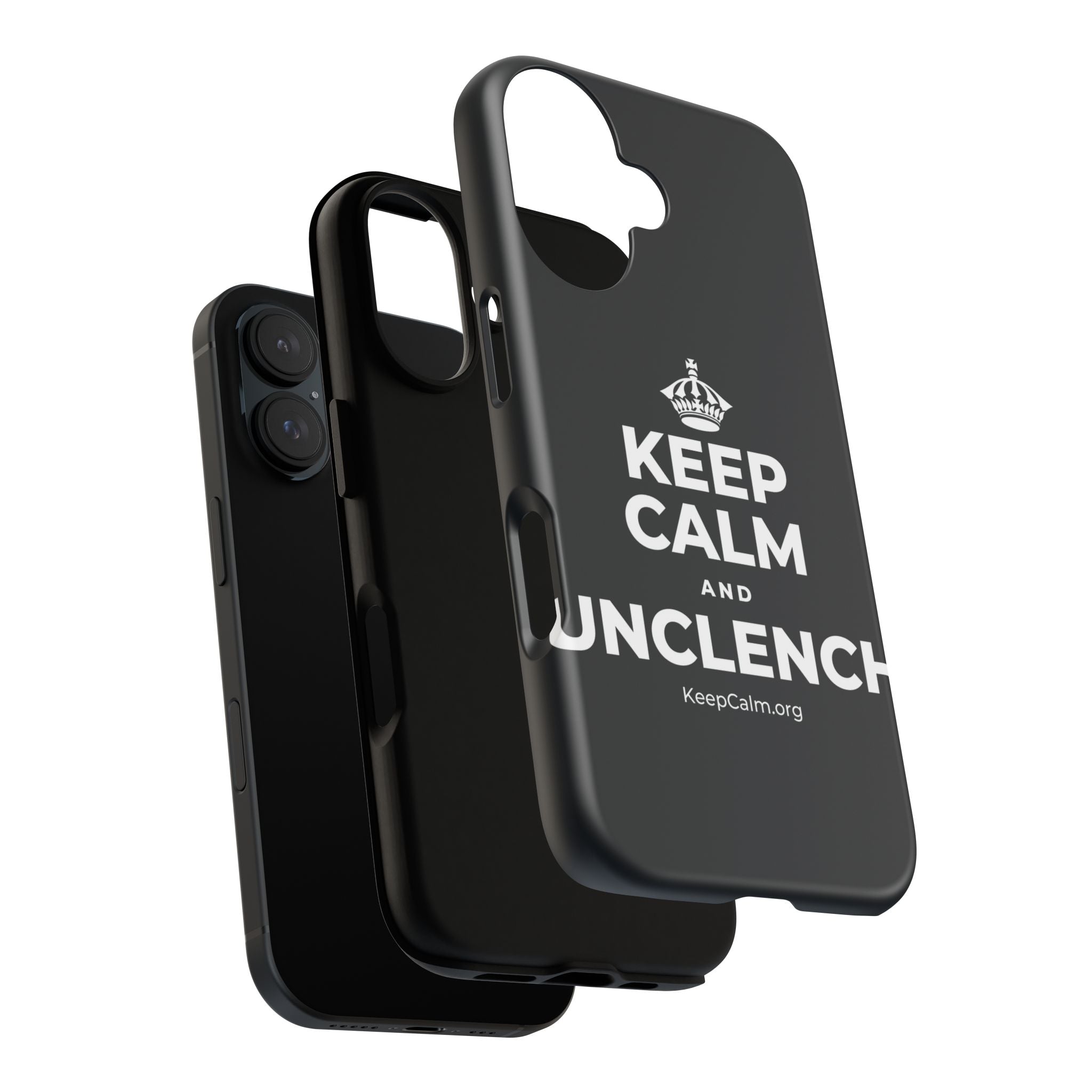 KEEP CALM AND UNCLENCH Phone Case (Dark)