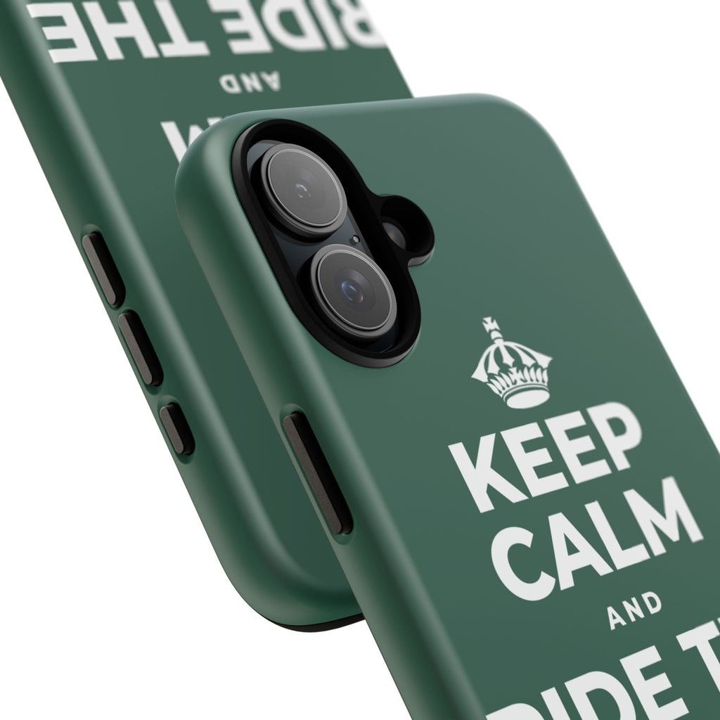 KEEP CALM AND RIDE THE GOOD WAVE Phone Case