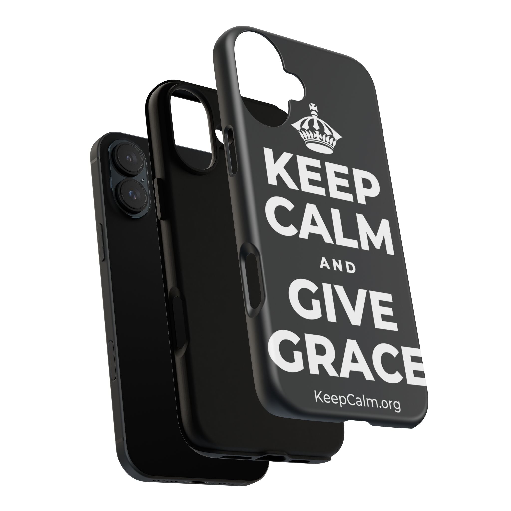 KEEP CALM AND GIVE GRACE Phone Case (Dark)