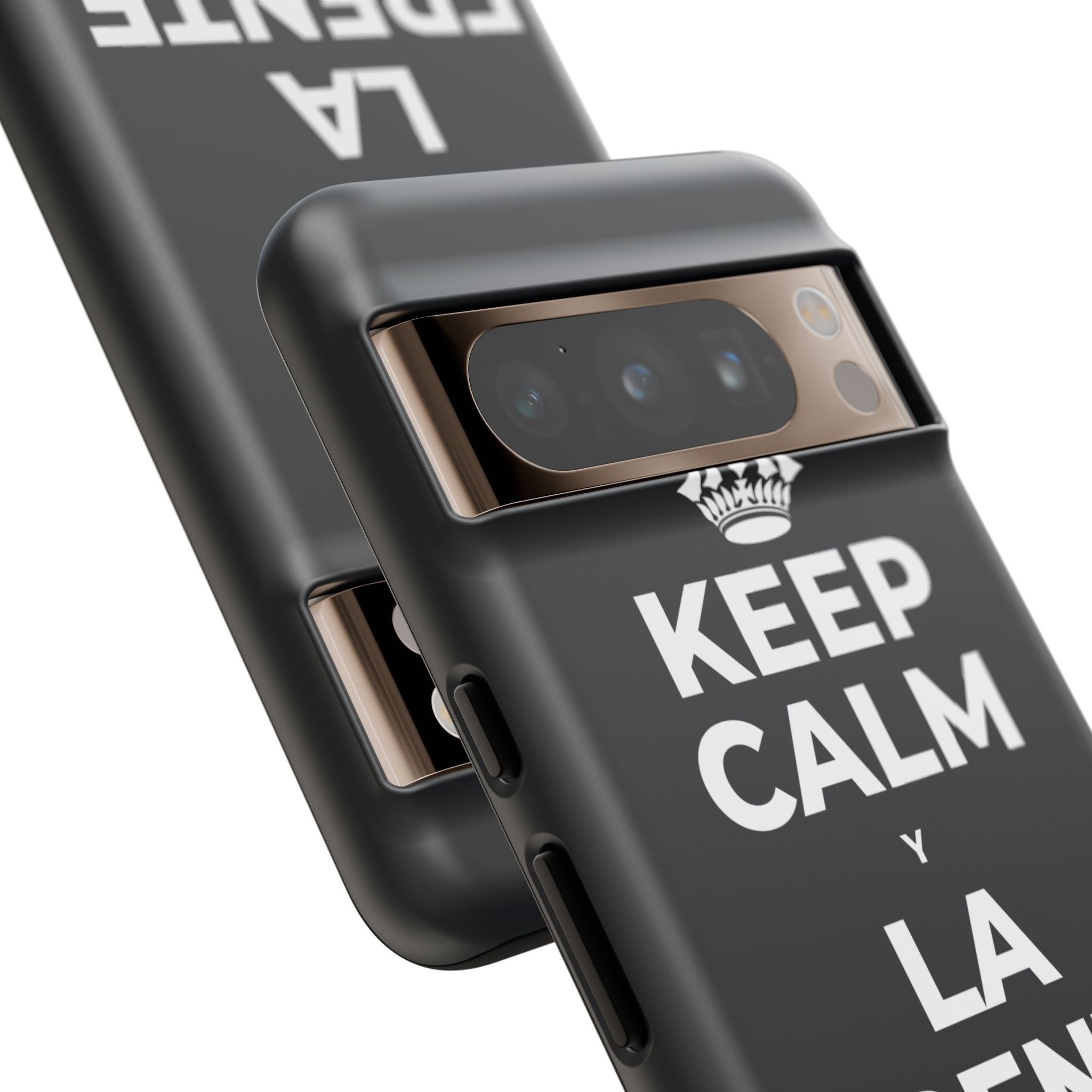 KEEP CALM Y LA FRENTE EN ALTO Phone Case (Dark)