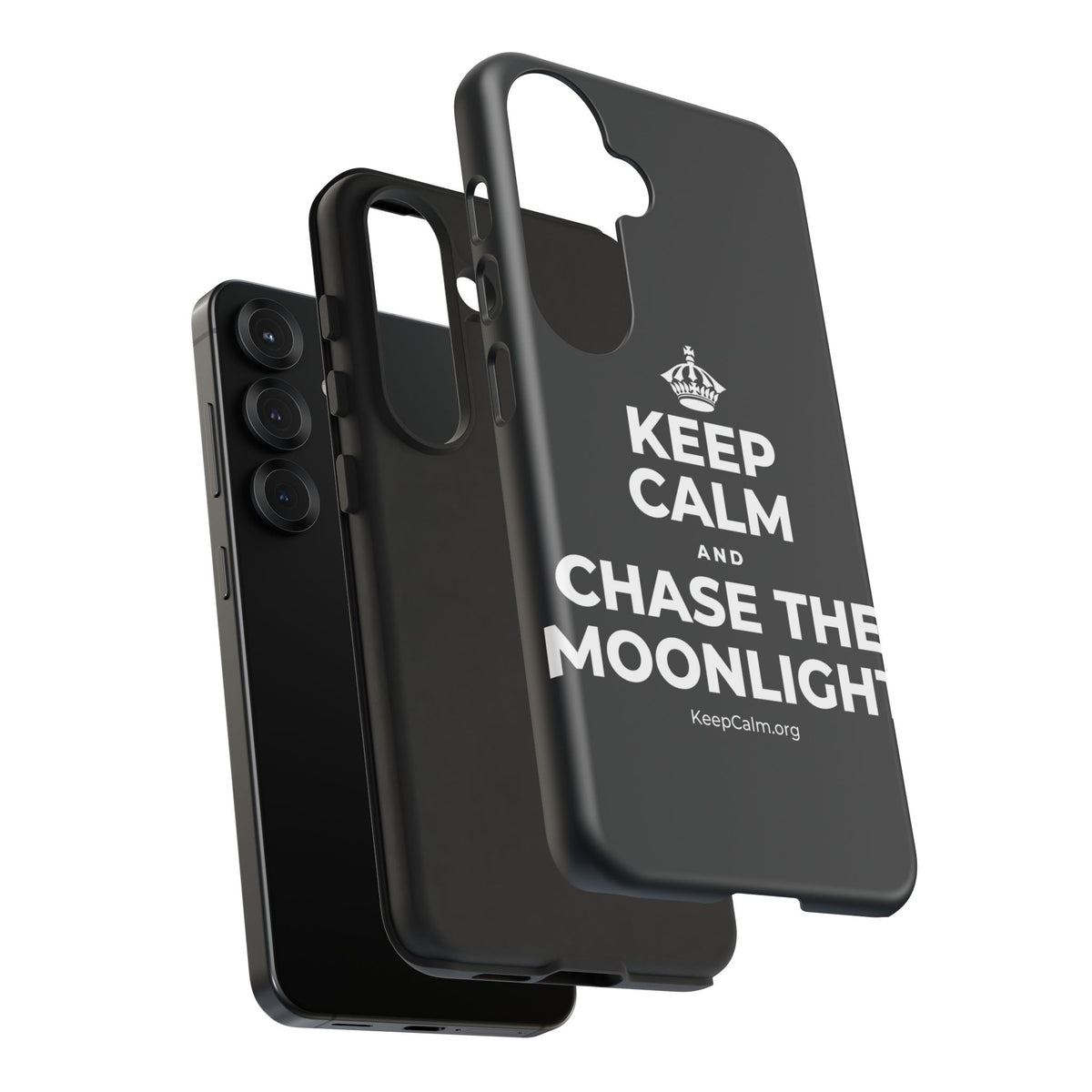 KEEP CALM AND CHASE THE MOONLIGHT Phone Case (Dark)