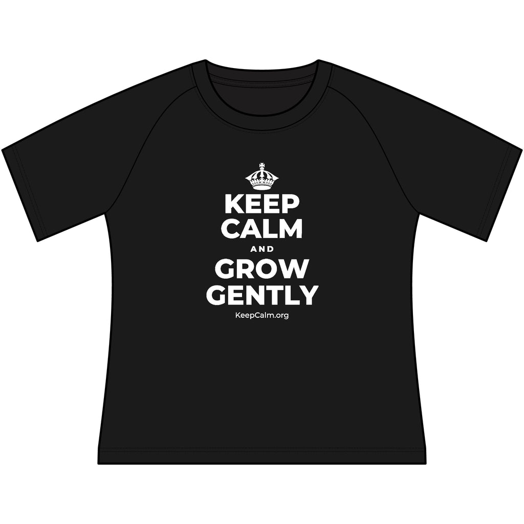KEEP CALM AND GROW GENTLY Women's Raglan Tee