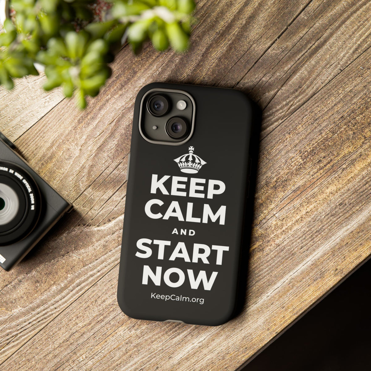 KEEP CALM AND START NOW Phone Case