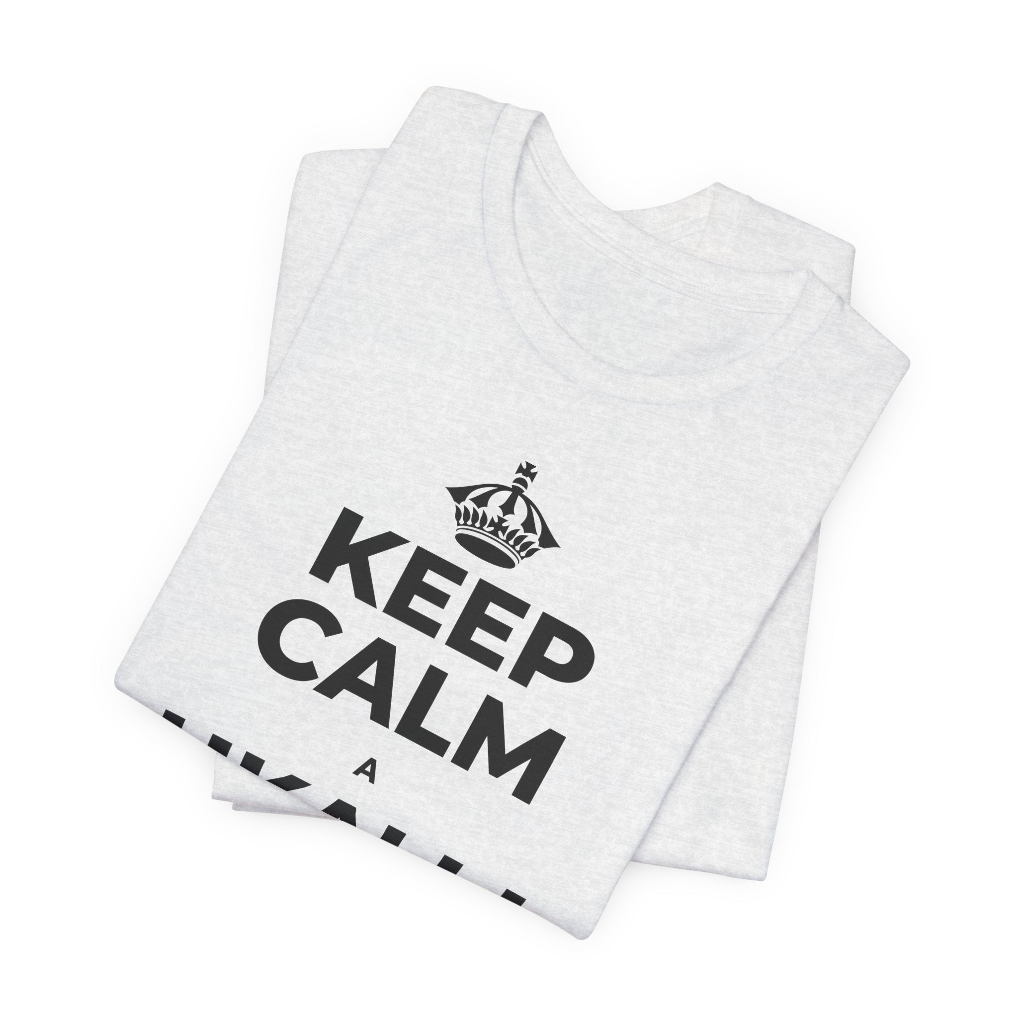 KEEP CALM A UKALI I KOU ʻĀLOHILOHI T-Shirt (Soft Cream–Heather Mauve)