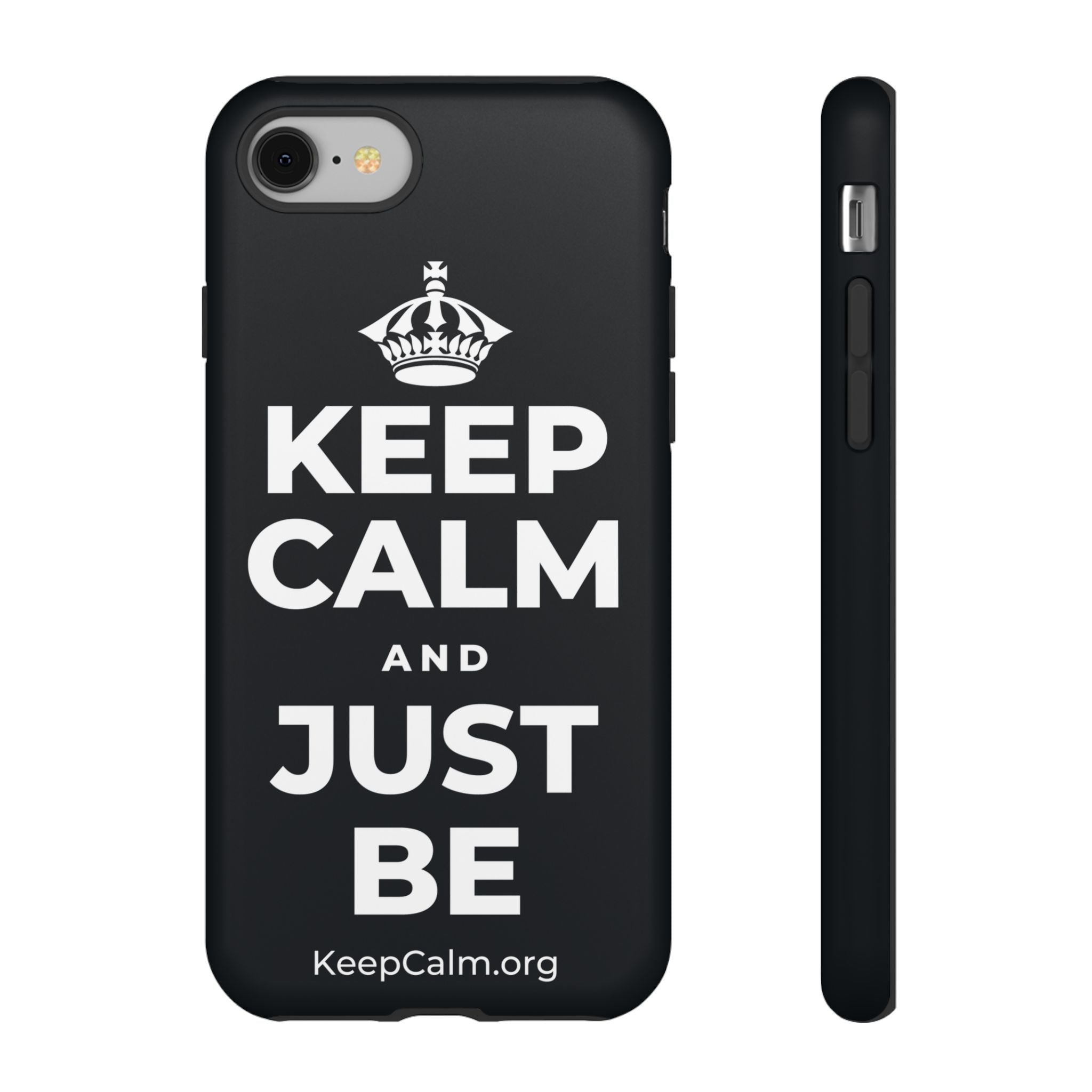 KEEP CALM AND JUST BE Phone Case (Dark)