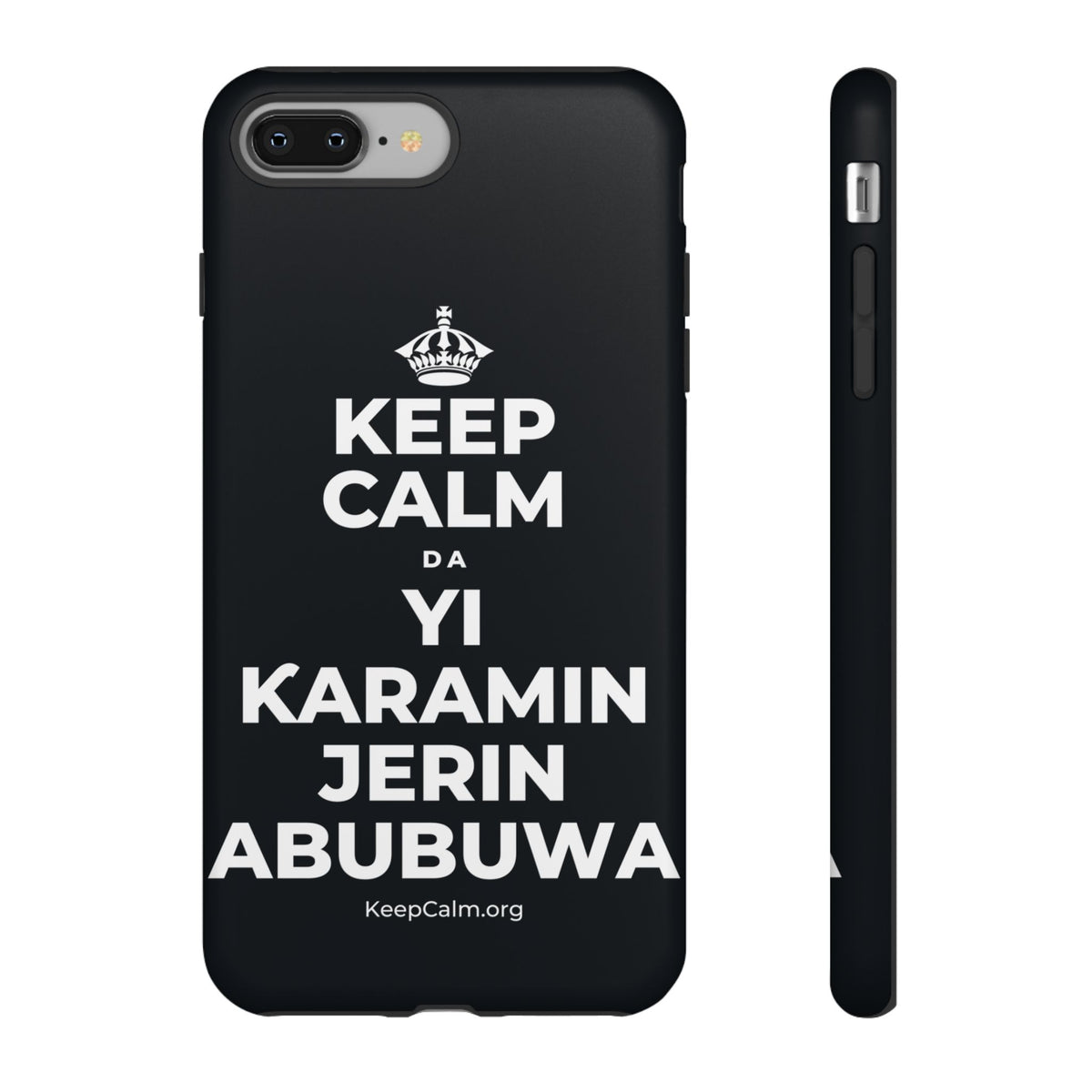 KEEP CALM DA YI ƘARAMIN JERIN ABUBUWA Phone Case (Dark)