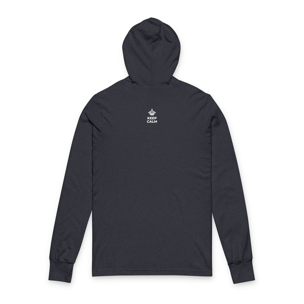 KEEP CALM Y ABRE LAS VENTANAS Hooded Long Sleeve Tee