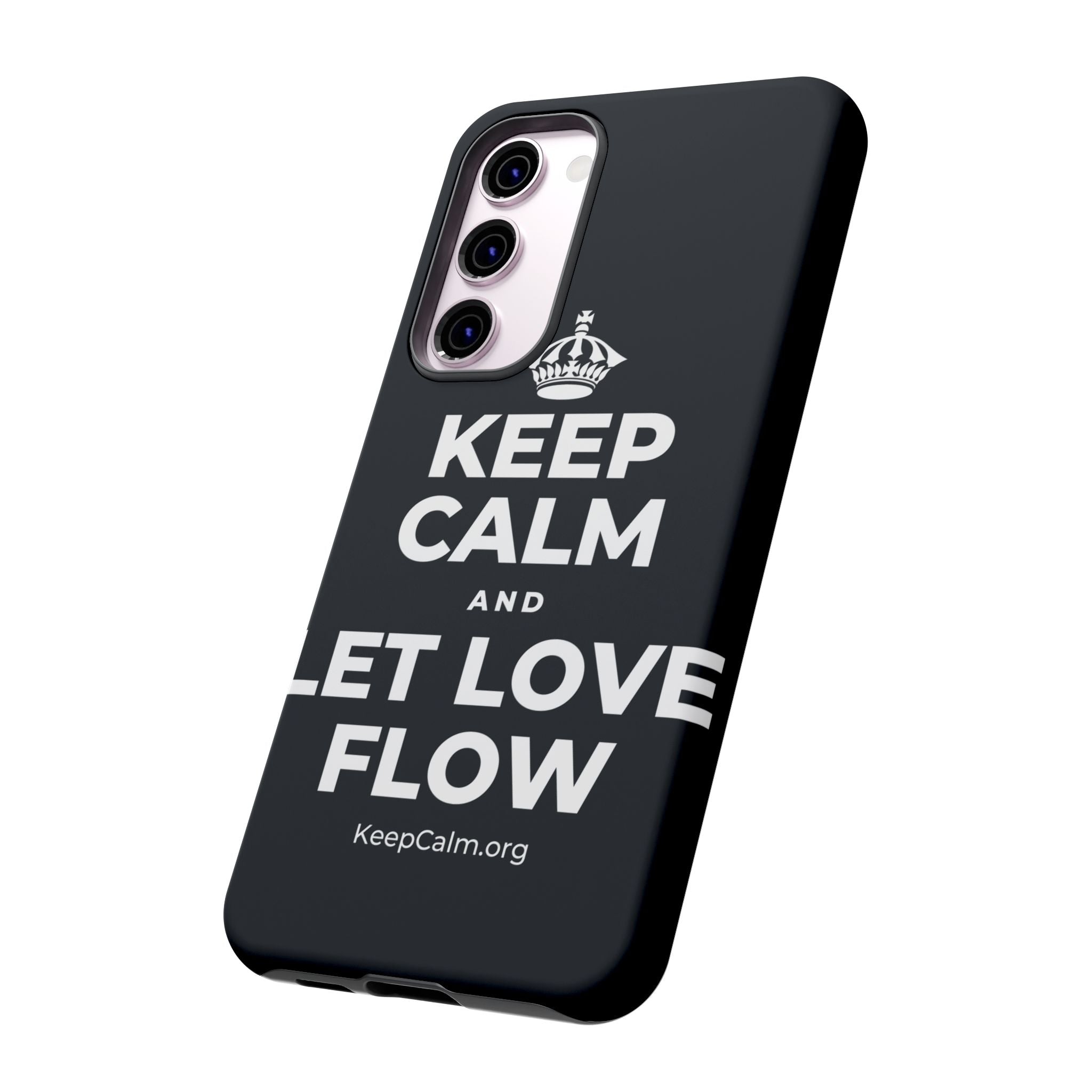KEEP CALM AND LET LOVE FLOW Phone Case (Dark)