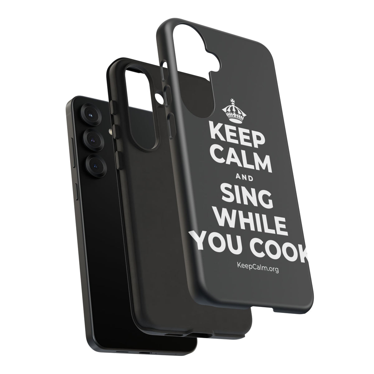 KEEP CALM AND SING WHILE YOU COOK Phone Case (Dark)