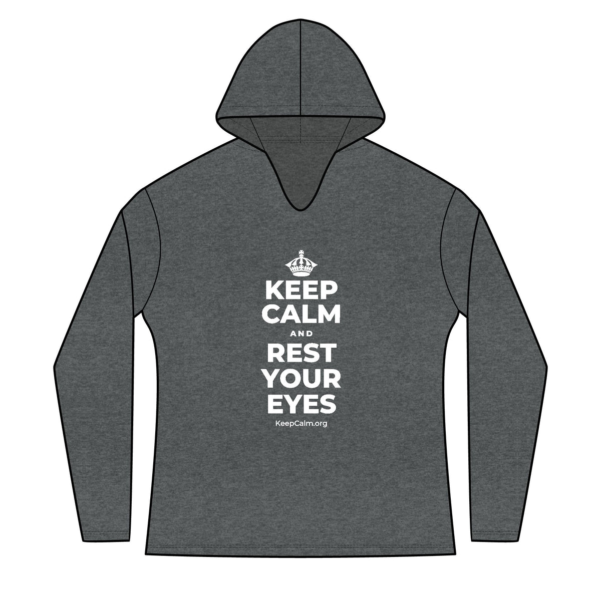 KEEP CALM AND REST YOUR EYES Women's Long Sleeve Hoodie