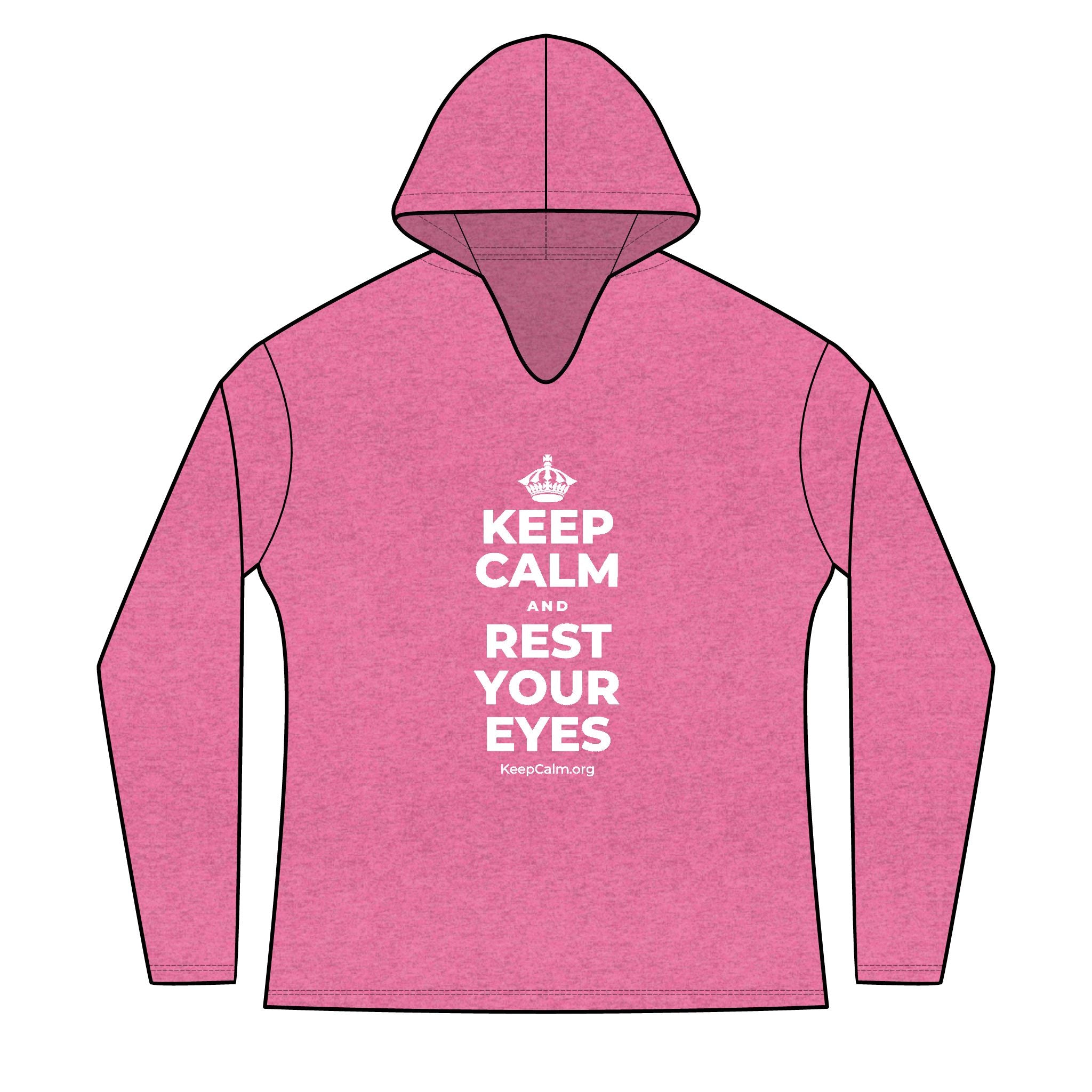 KEEP CALM AND REST YOUR EYES Women's Long Sleeve Hoodie