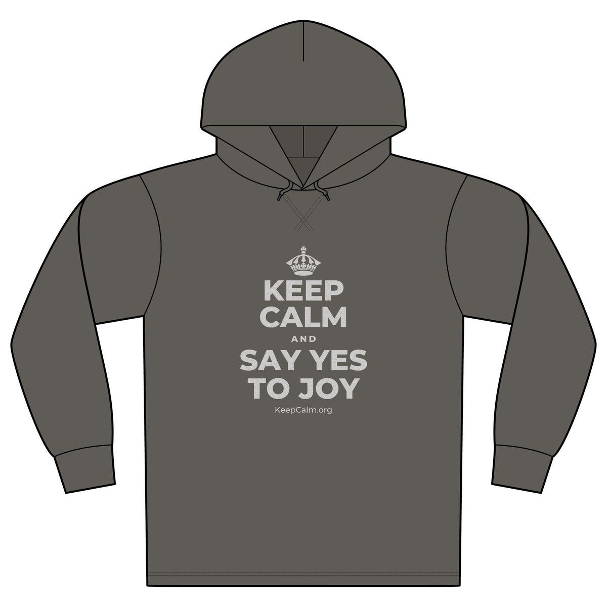 KEEP CALM AND SAY YES TO JOY Organic Hoodie Tee