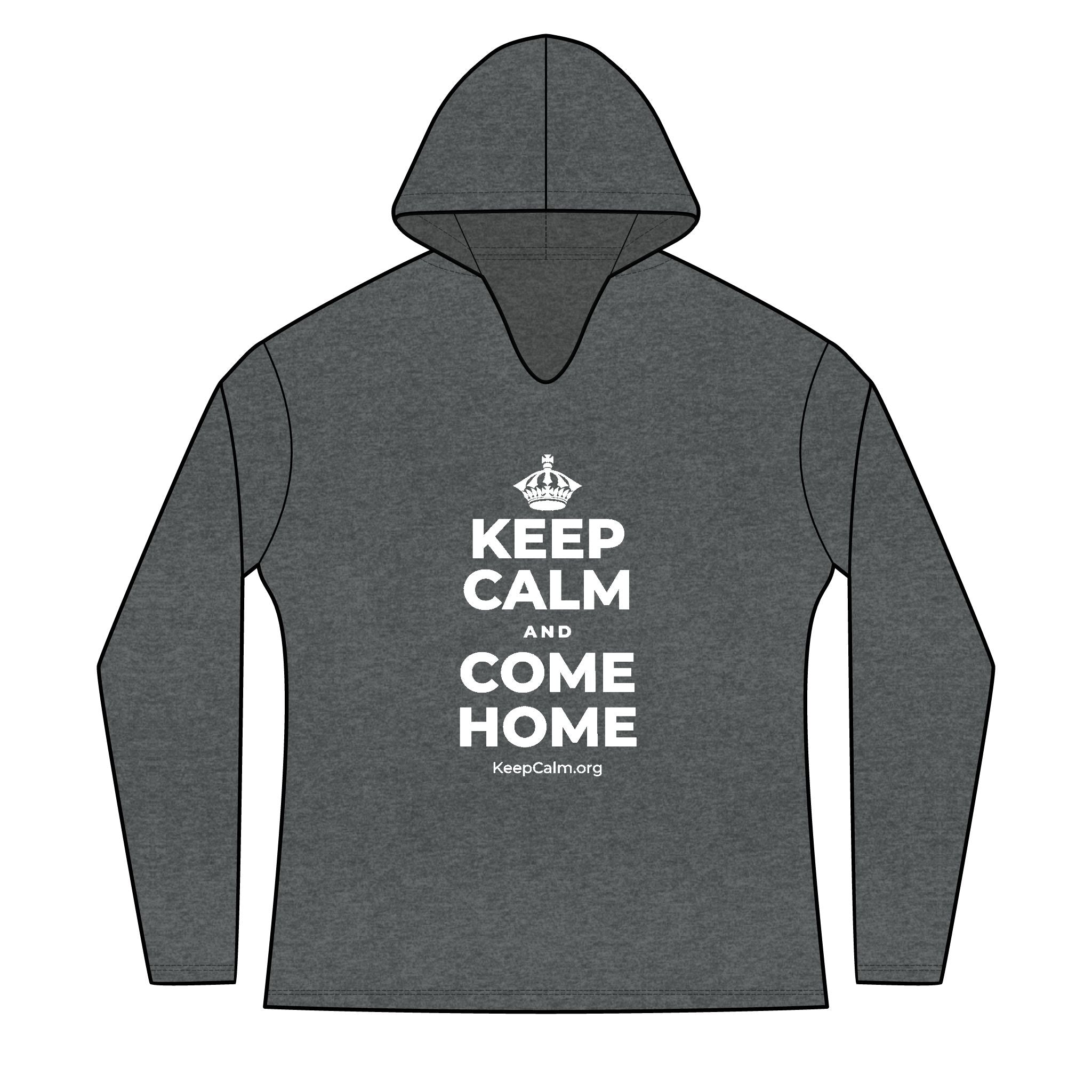 KEEP CALM AND COME HOME Women's Long Sleeve Hoodie