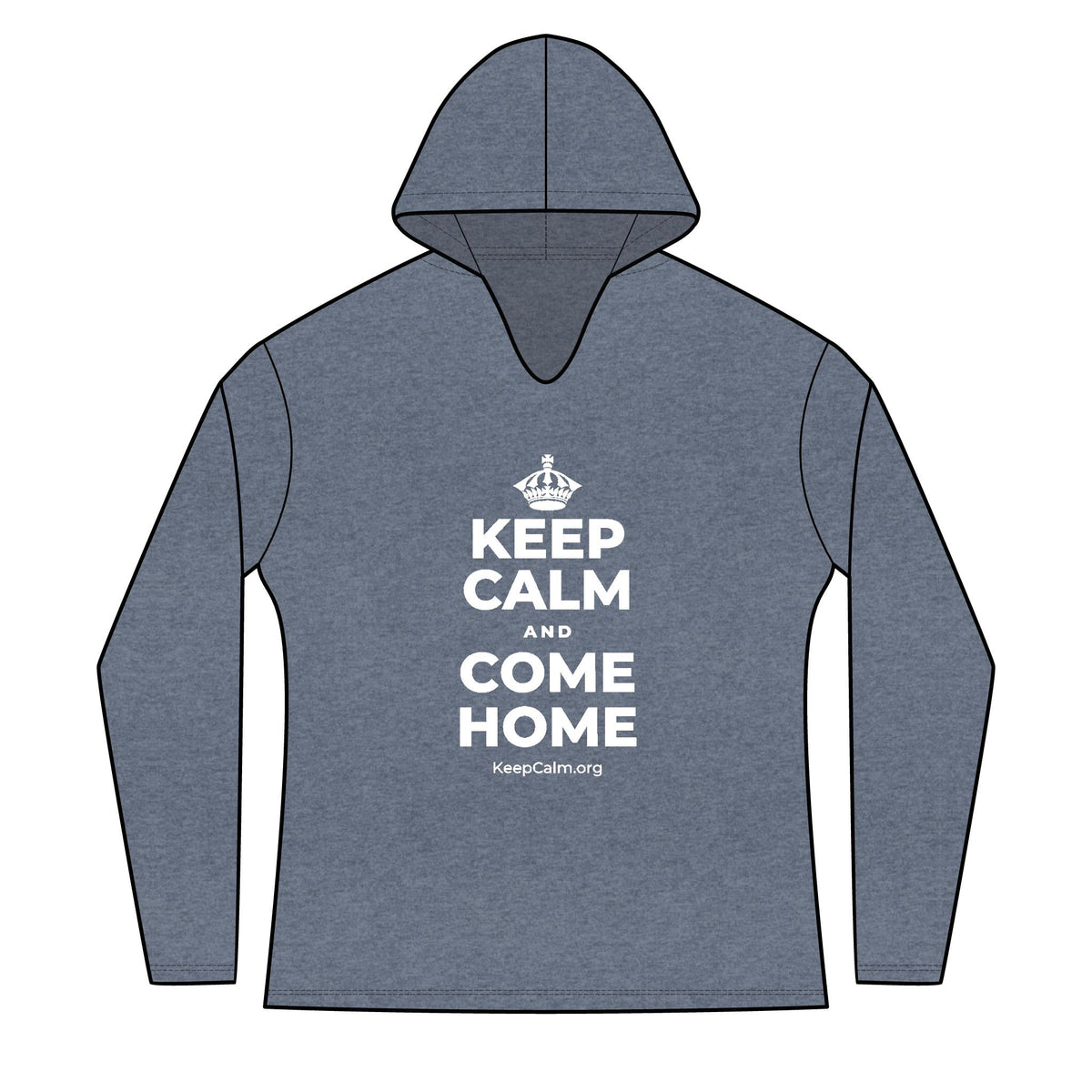 KEEP CALM AND COME HOME Women's Long Sleeve Hoodie