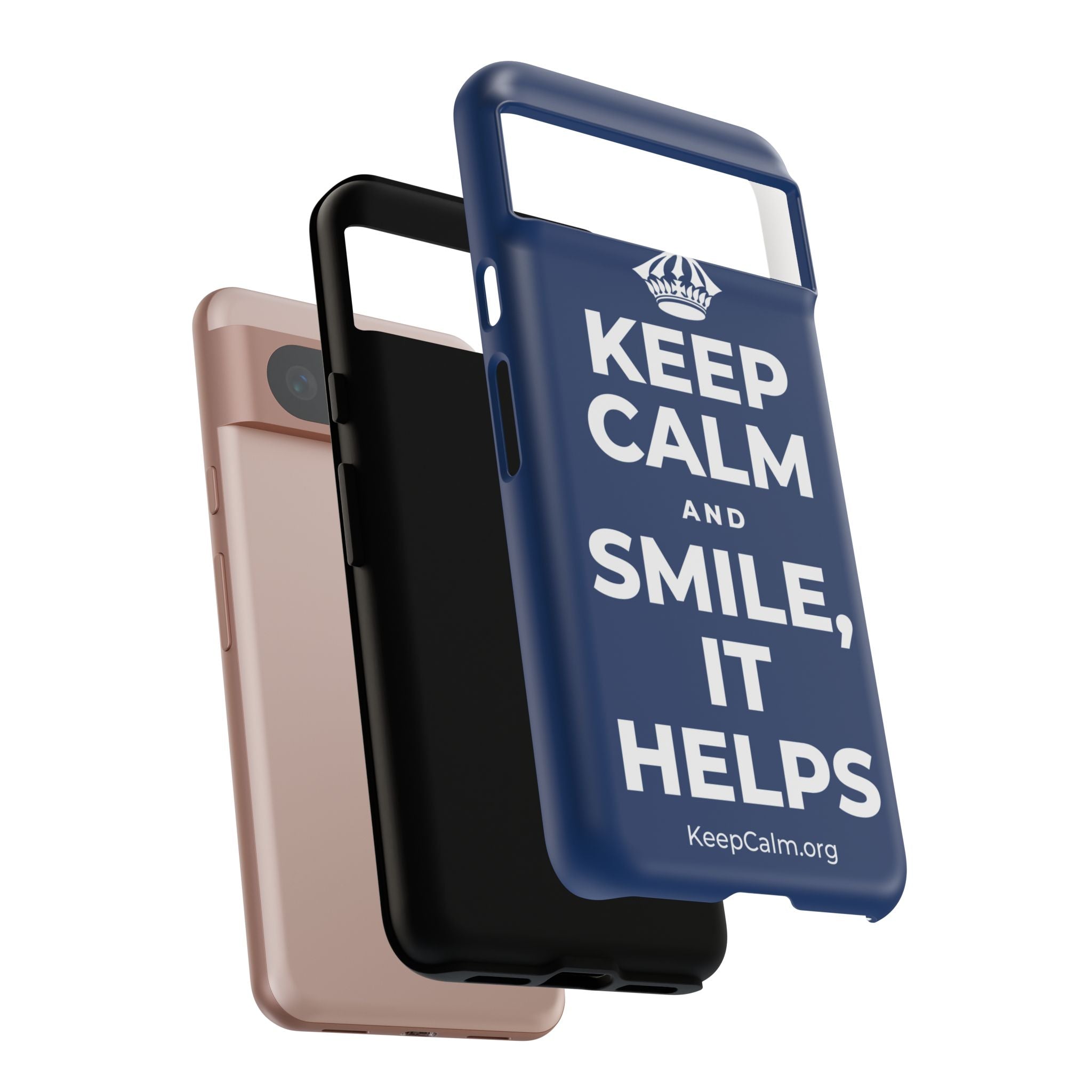 KEEP CALM AND SMILE, IT HELPS Phone Case