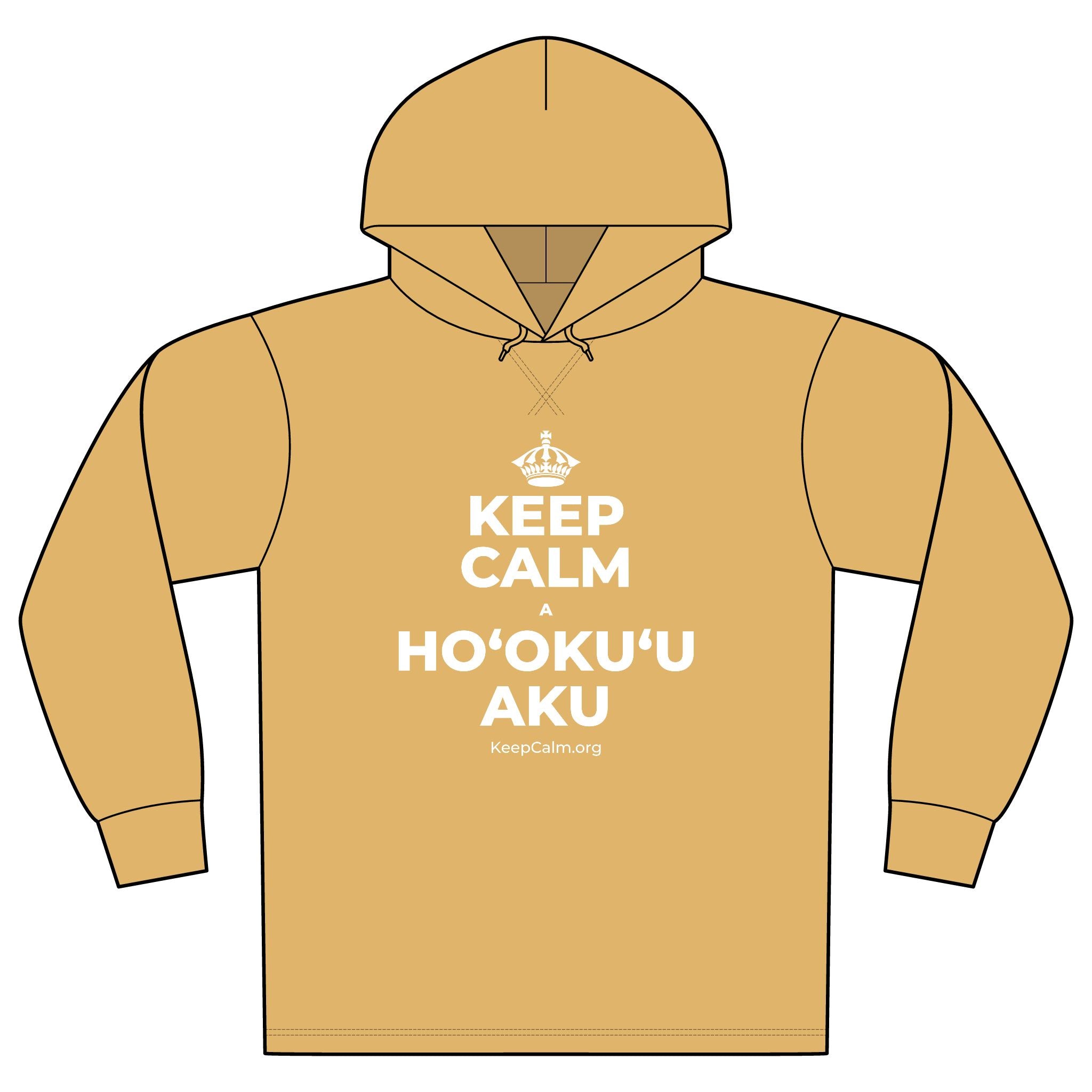 KEEP CALM A HOʻOKUʻU AKU Organic Hoodie Tee