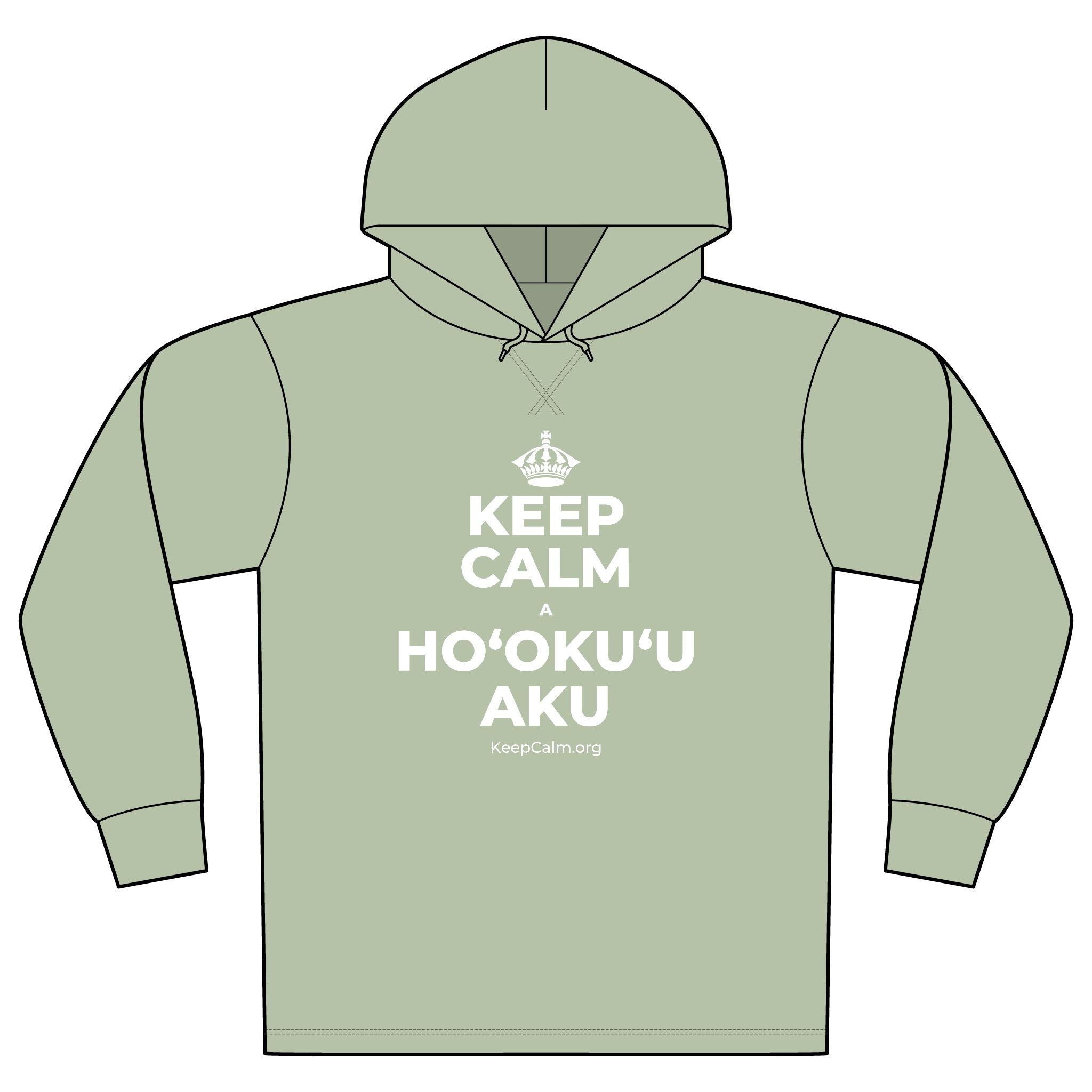 KEEP CALM A HOʻOKUʻU AKU Organic Hoodie Tee
