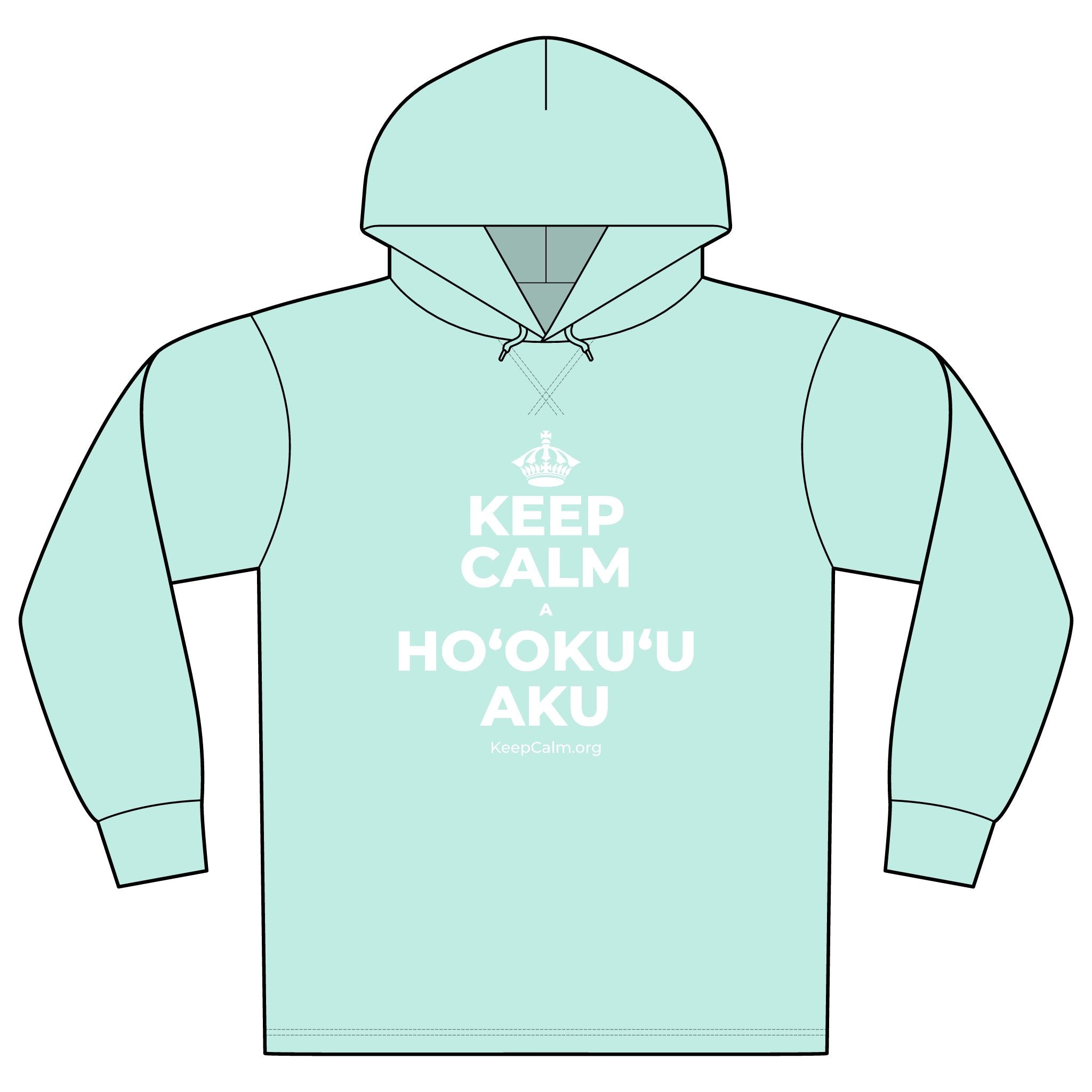 KEEP CALM A HOʻOKUʻU AKU Organic Hoodie Tee