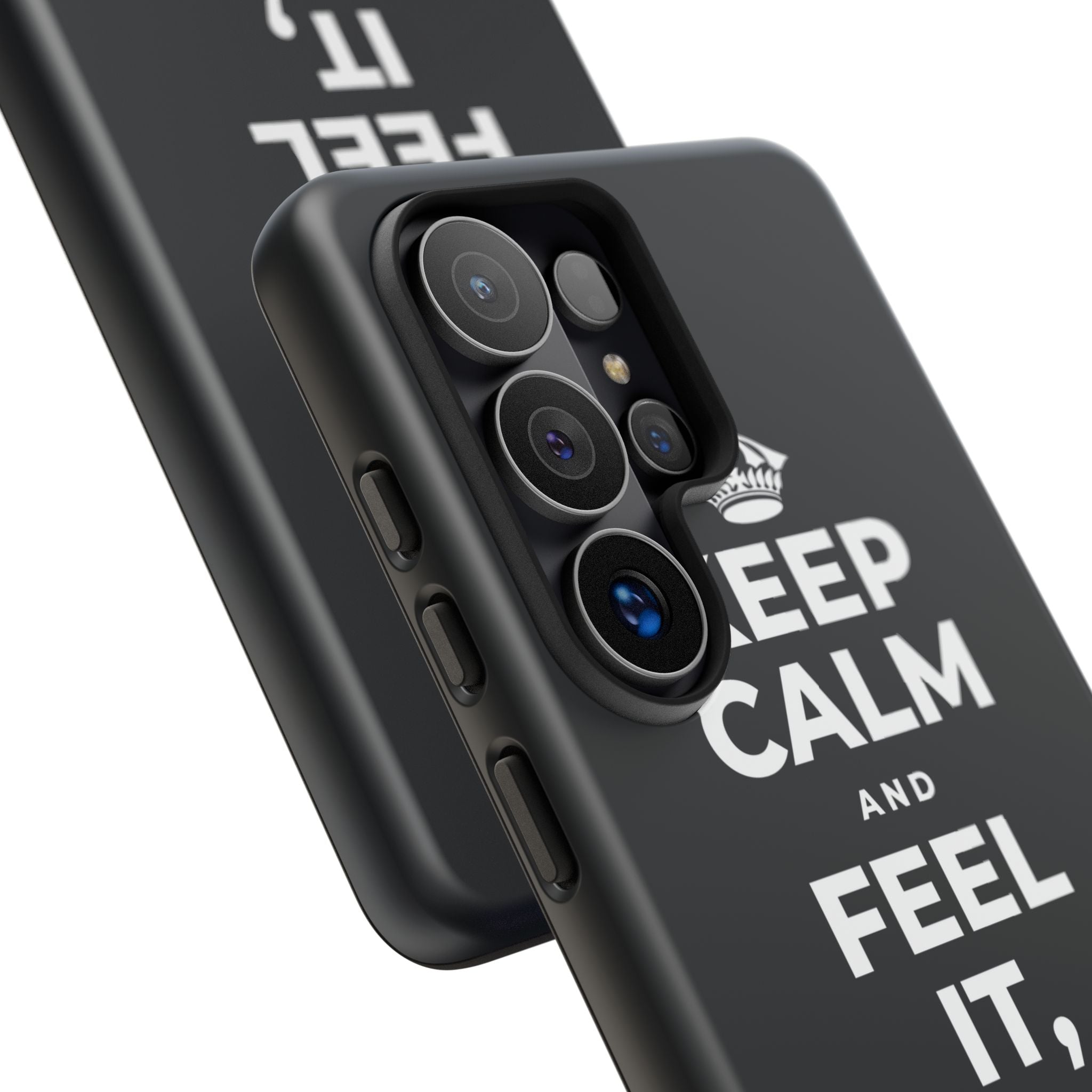 KEEP CALM AND FEEL IT, NOT FEED IT Phone Case (Dark)